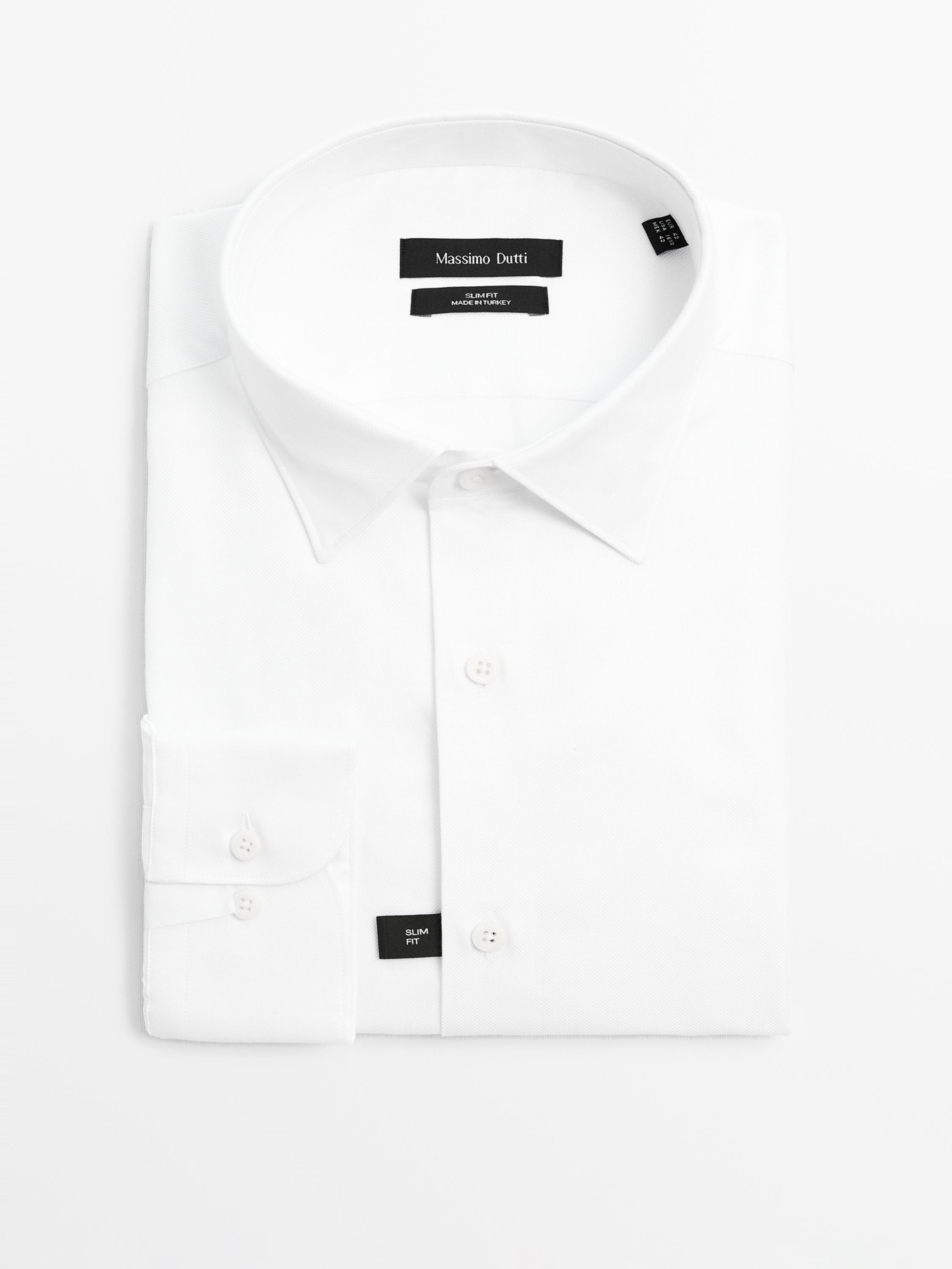 Slim fit 100% cotton Oxford shirt