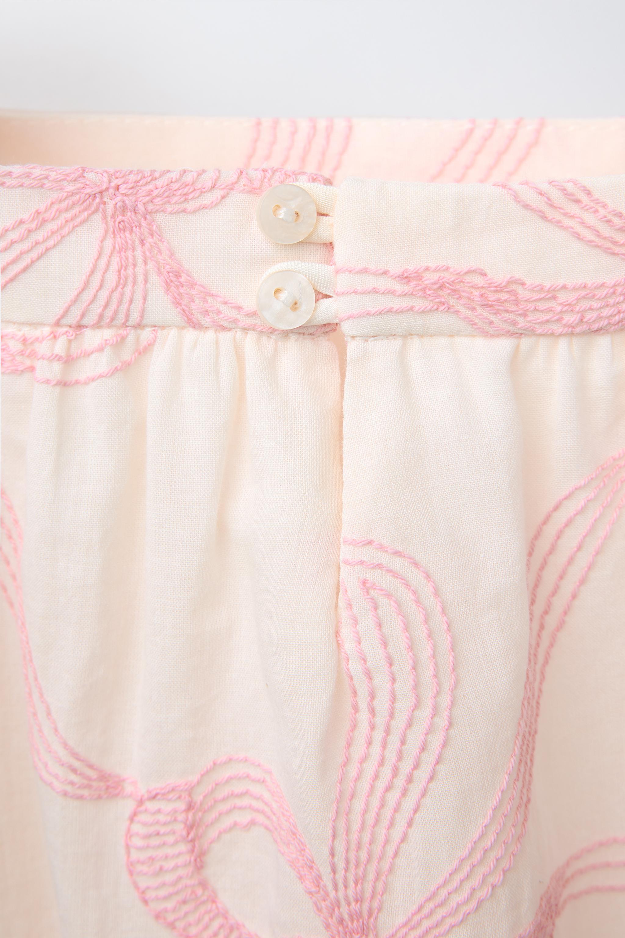 EMBROIDERED BOW DRESS