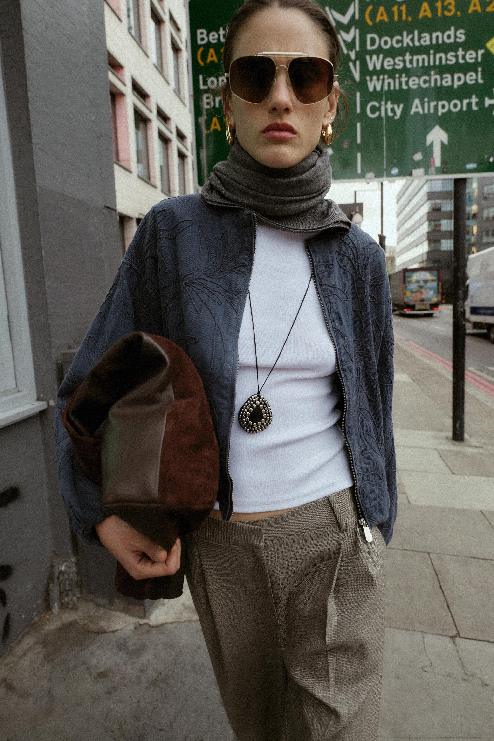 EMBROIDERED BOMBER JACKET