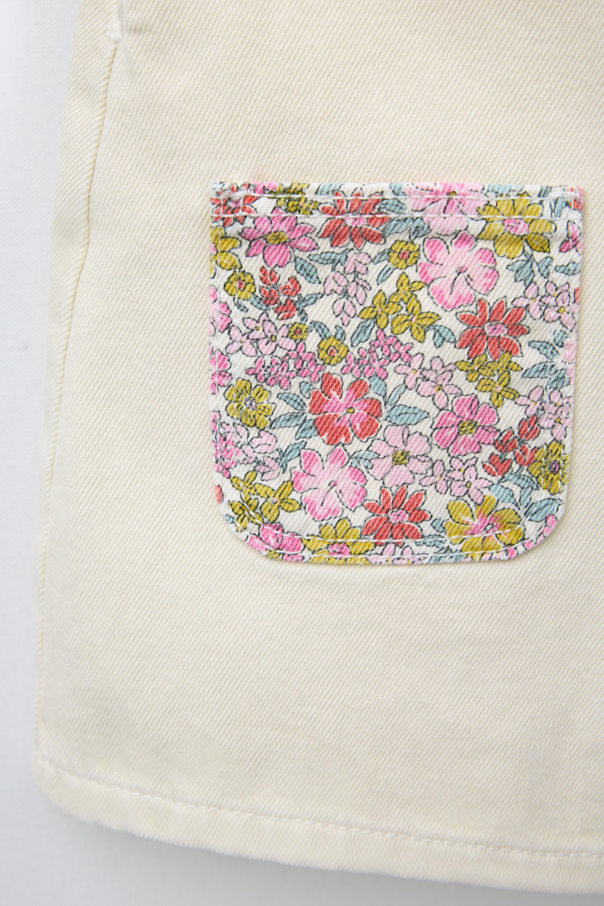 FLORAL TWILL OVERALLS