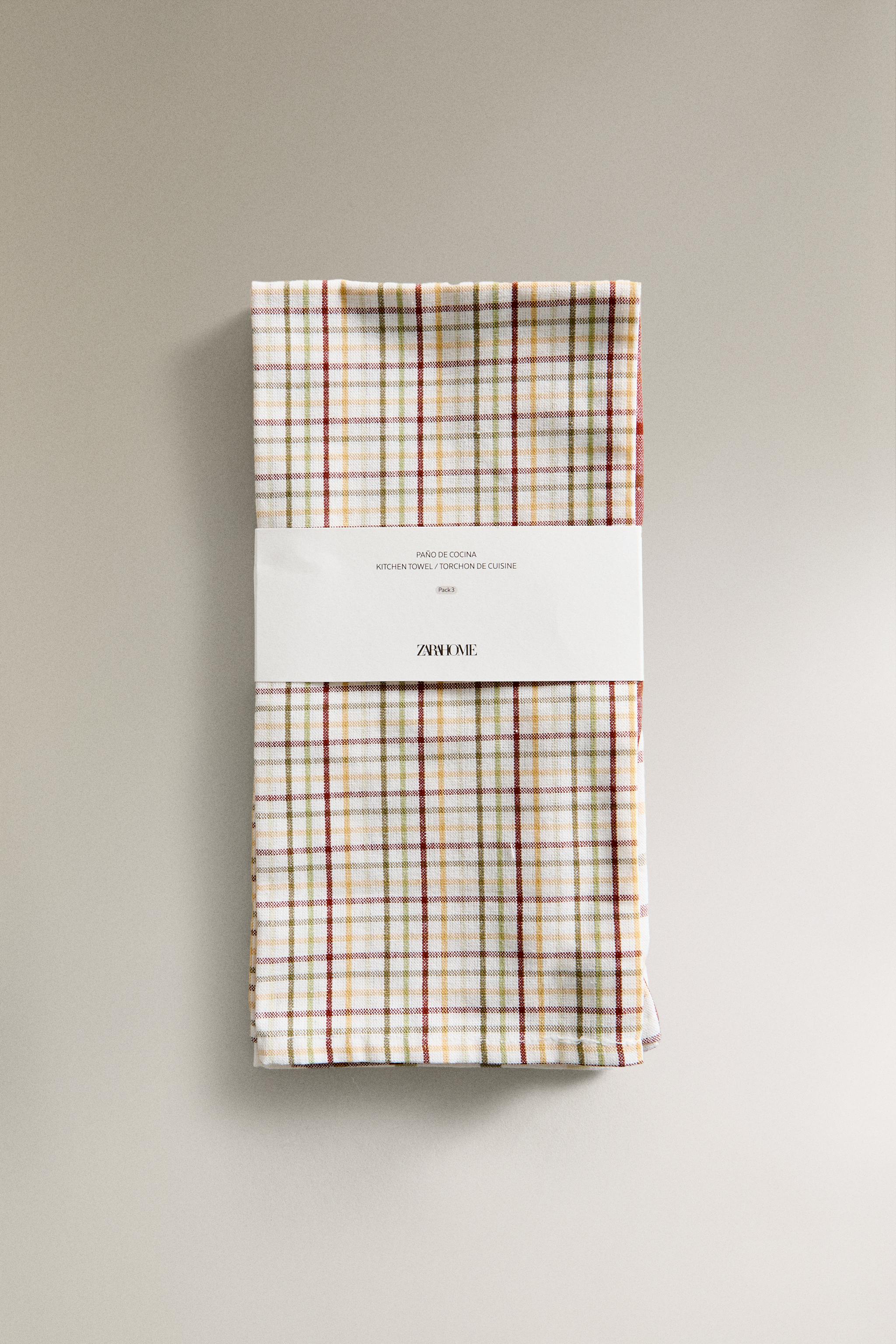 DYED THREAD KITCHEN TOWEL (SET OF 3)