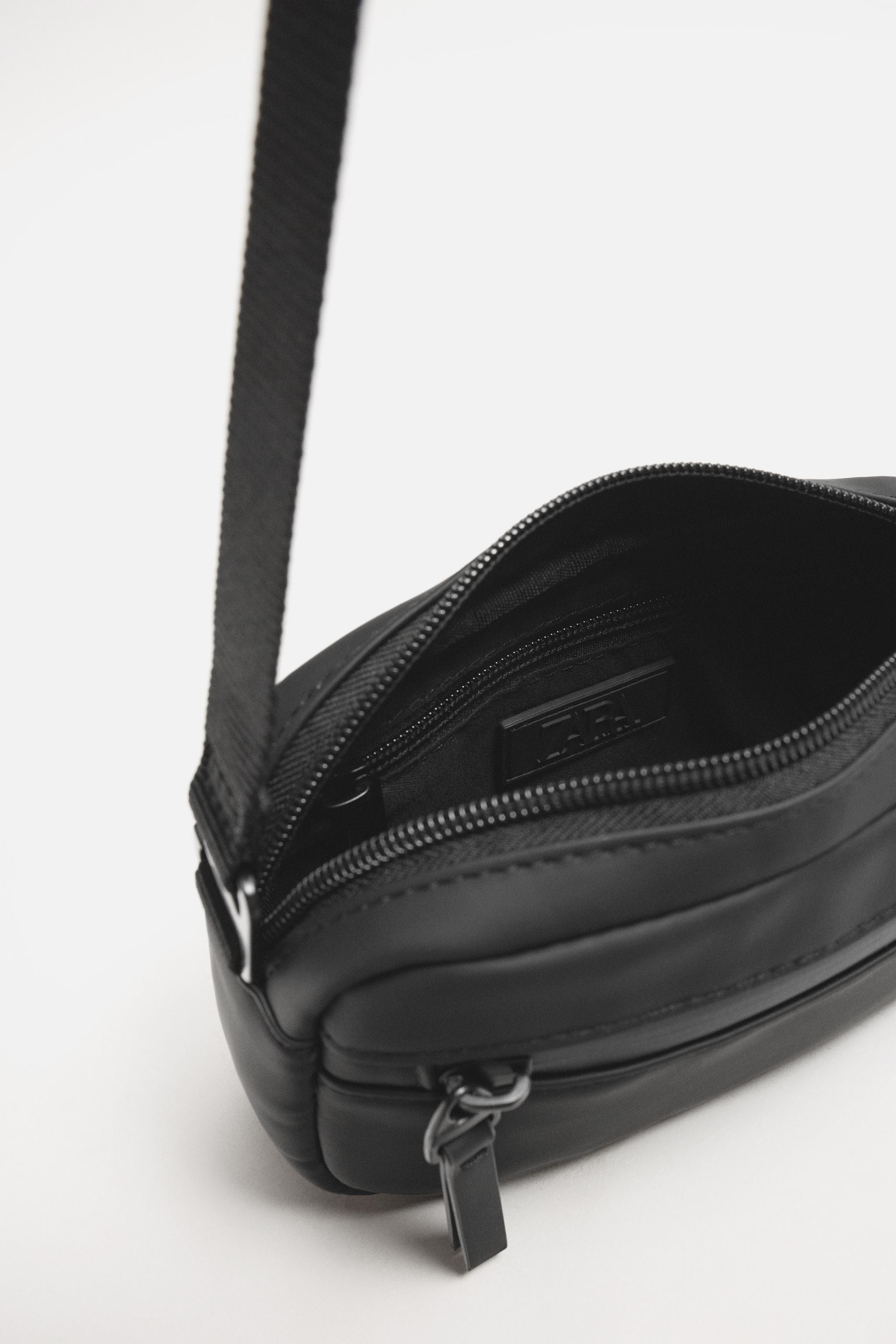 RUBBERIZED CROSSBODY BAG