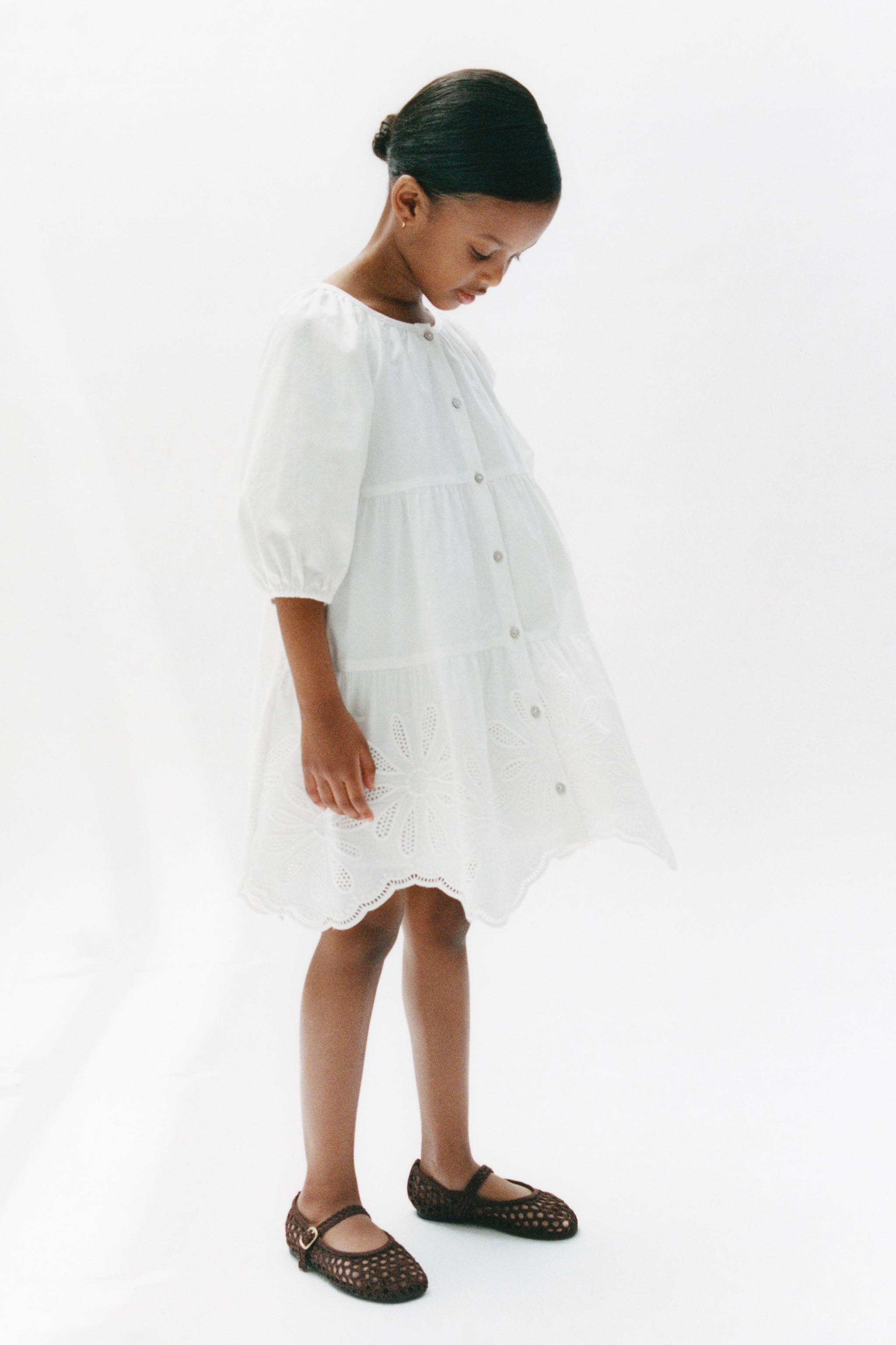 EMBROIDERED FLORAL DRESS