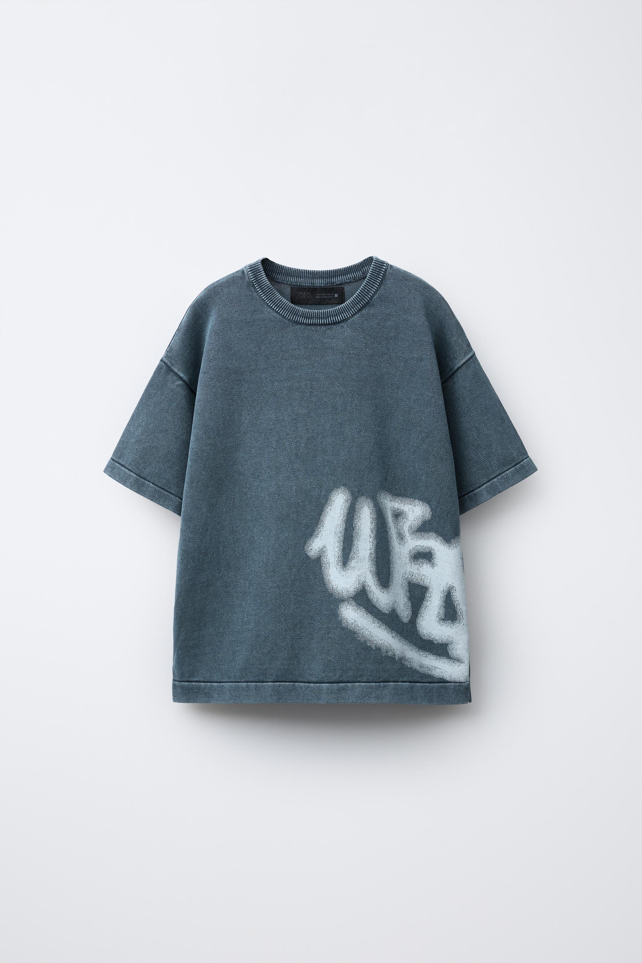ACID WASH GRAFFITI T-SHIRT