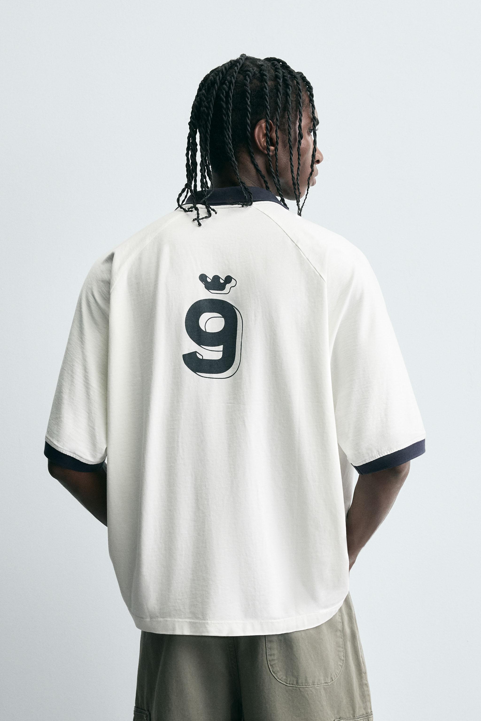 RETRO SOCCER PRINTED POLO SHIRT