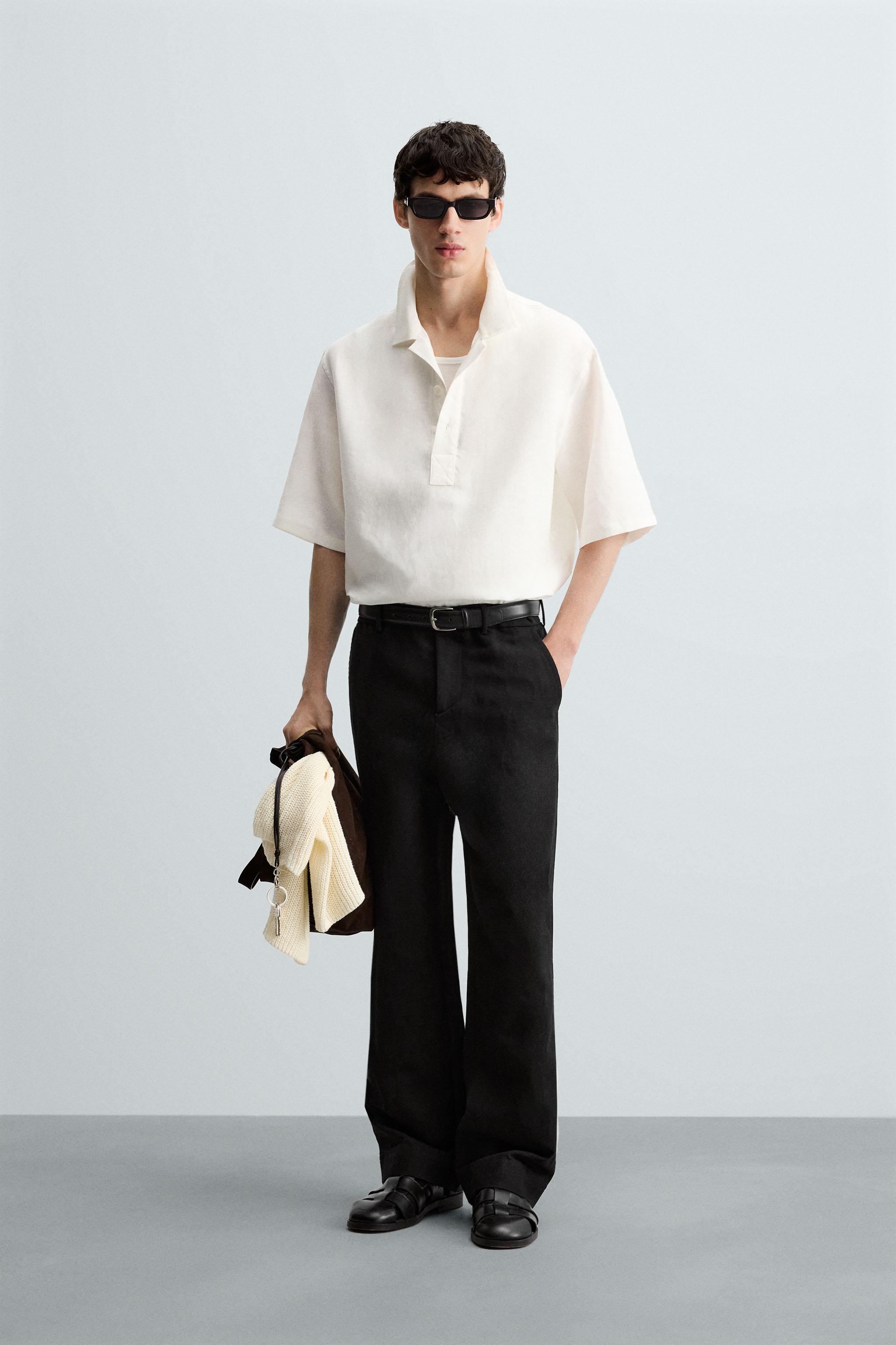 100% LINEN POLO SHIRT