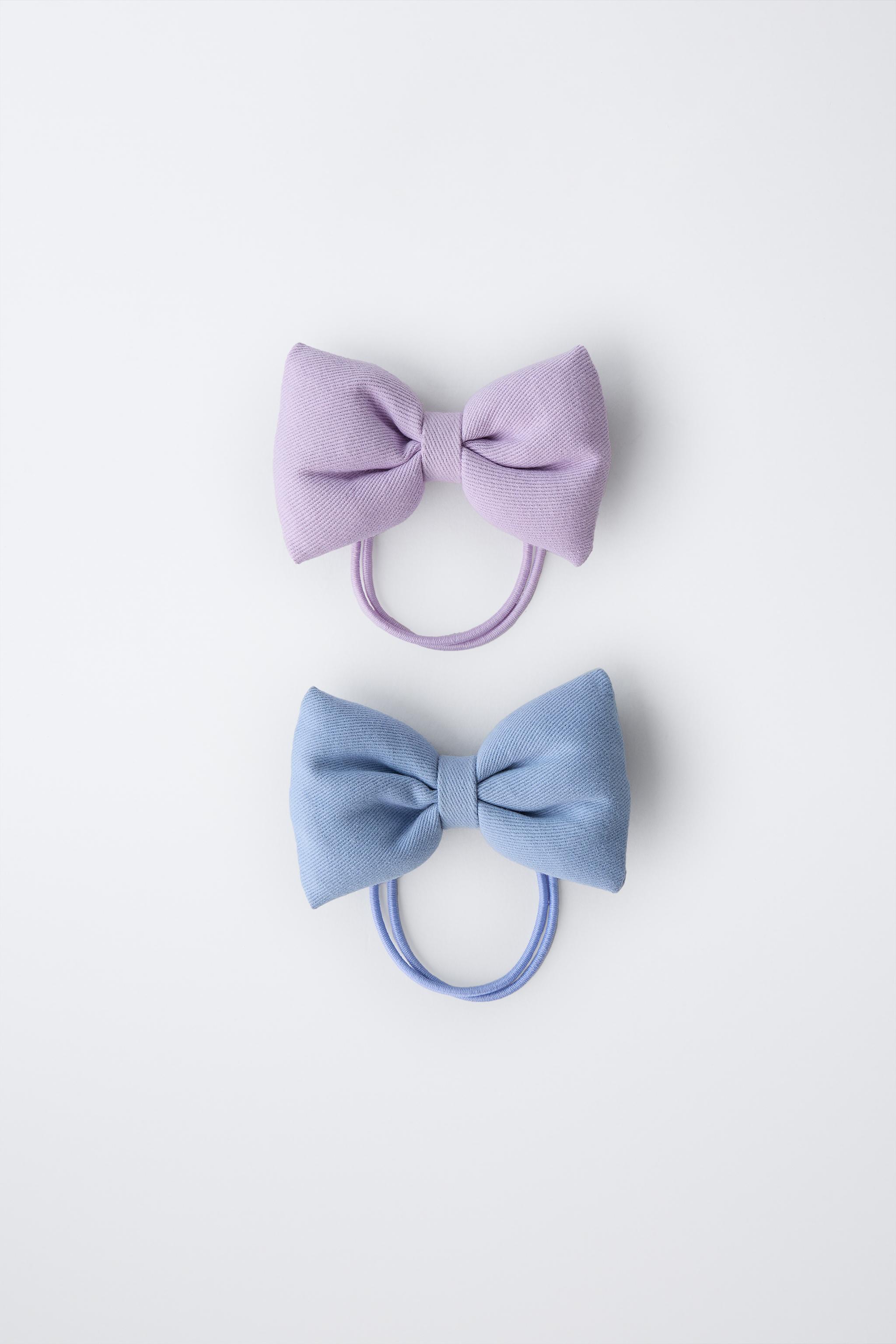 TWO-PACK OF PADDED BOW HAIR TIES