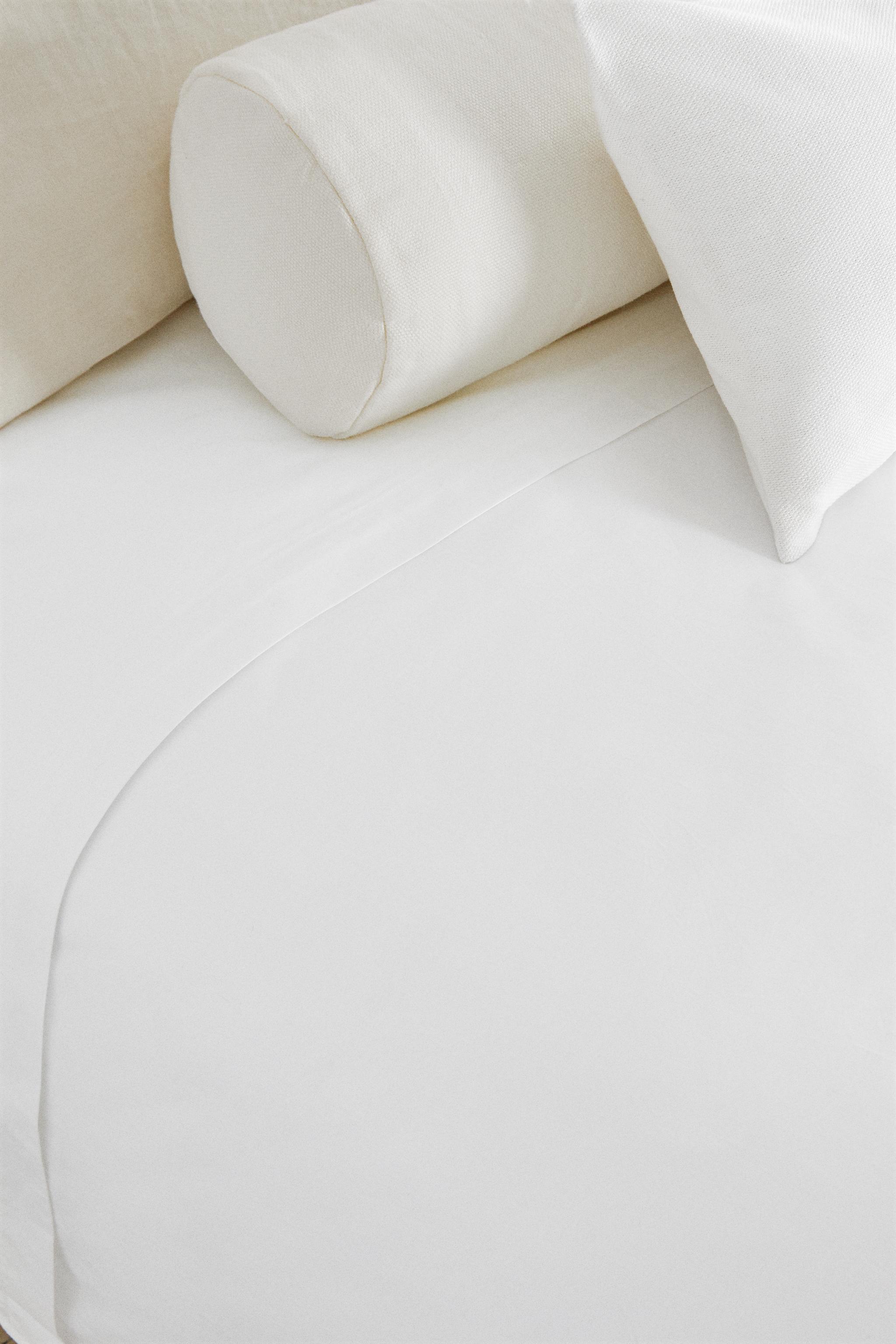 PERCALE COTTON DUVET COVER WITH FLANGE (500 THREAD COUNT)