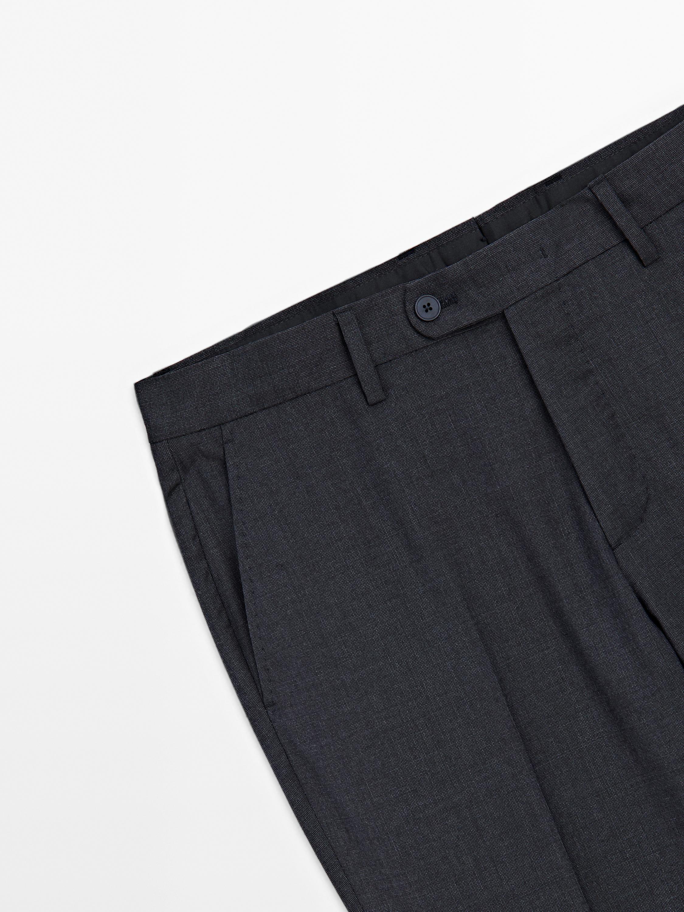 100% wool suit trousers