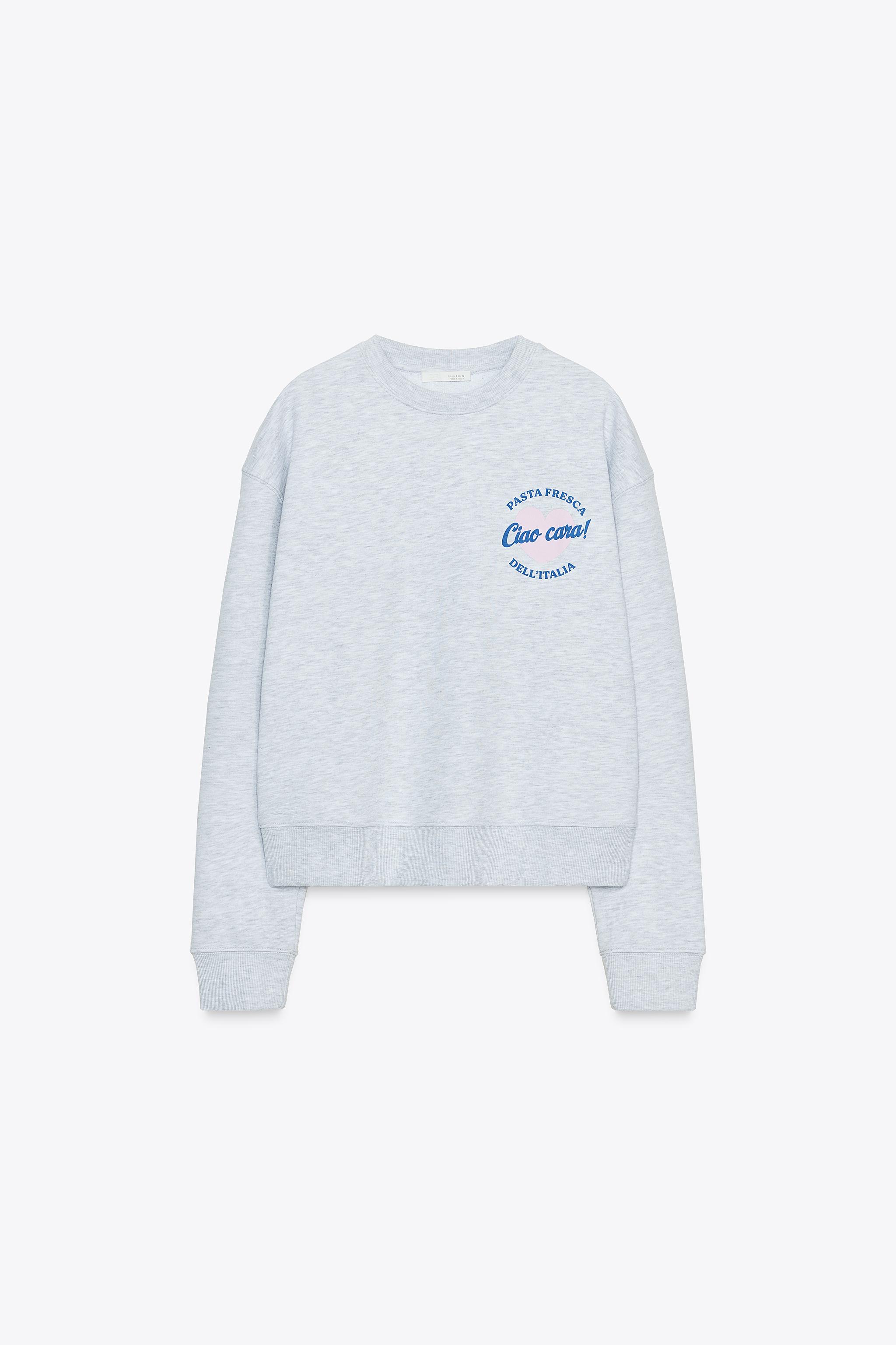 TEXT PRINT SWEATSHIRT