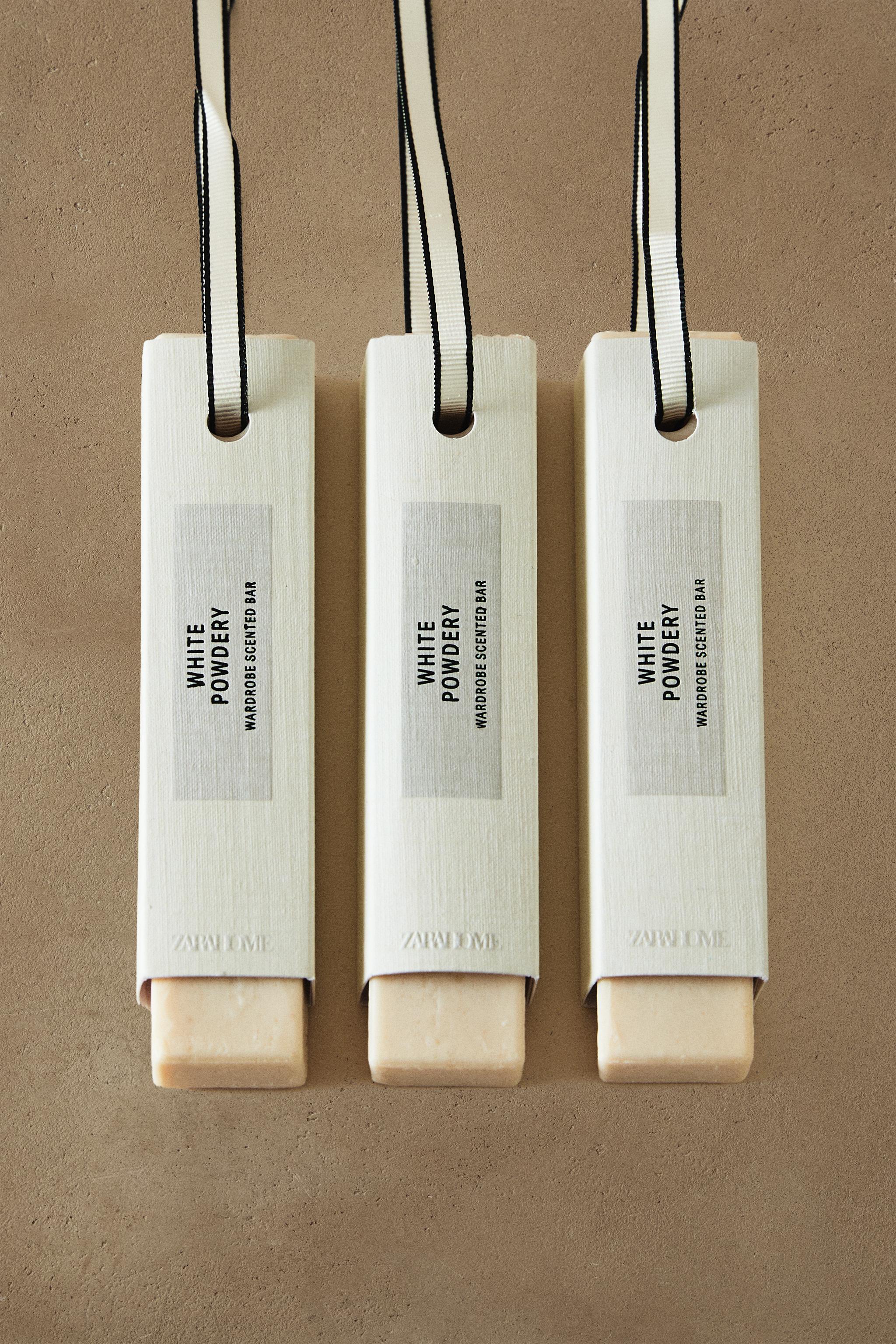 SET OF WHITE POWDERY WARDROBE SCENTED STICKS (SET OF 3)