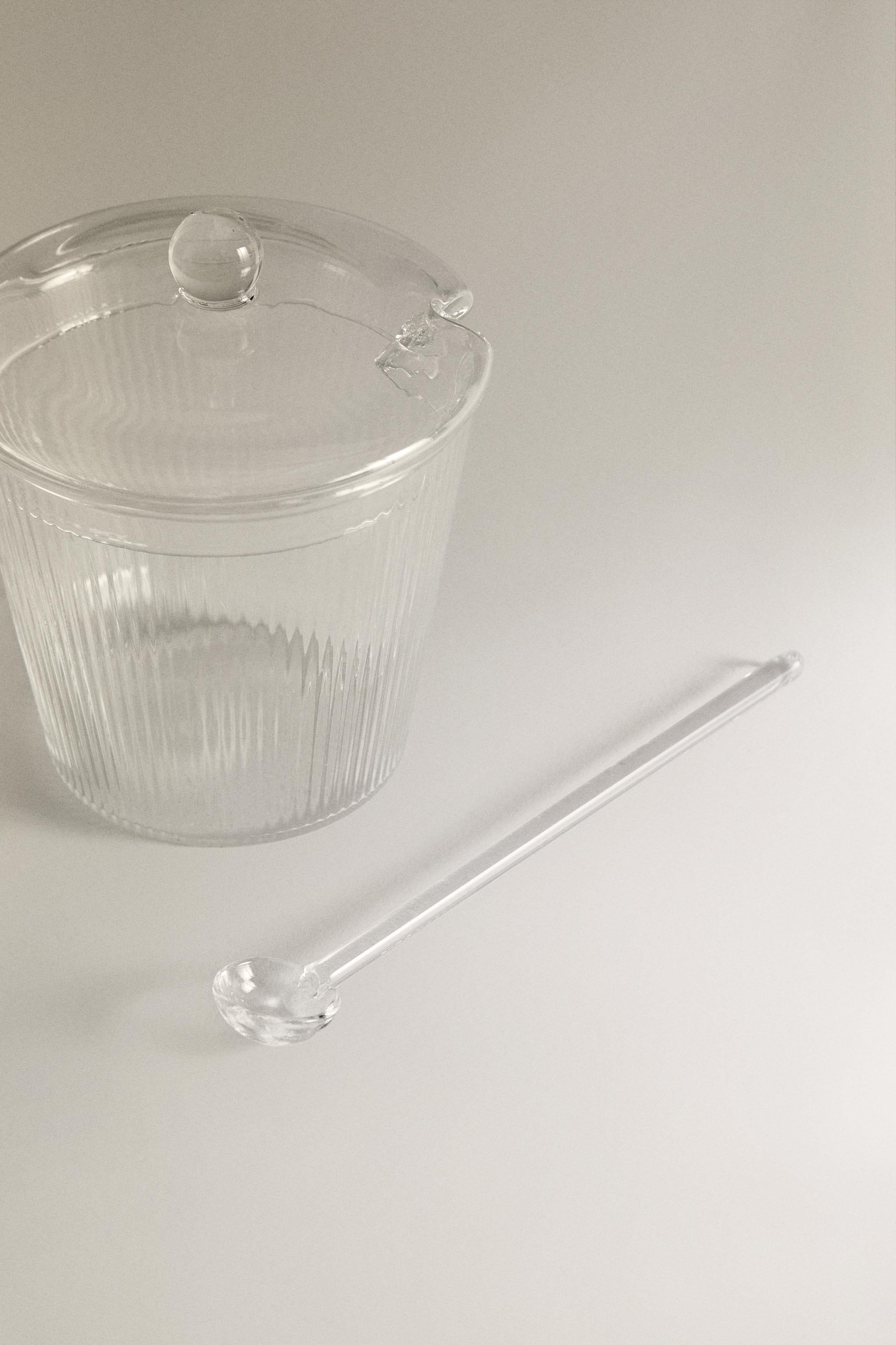 BOROSILICATE GLASS SUGAR BOWL