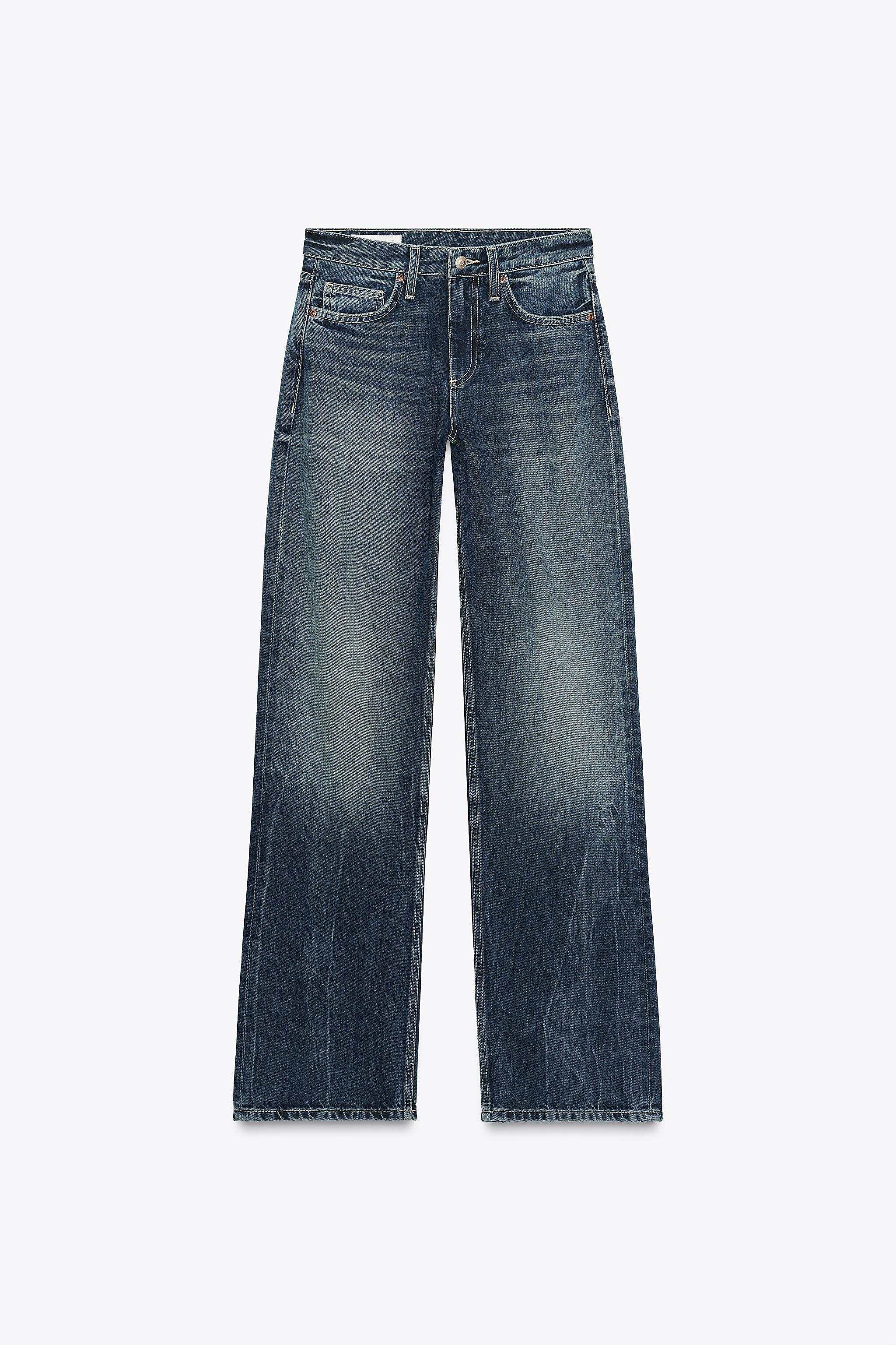 TRF LOW RISE WIDE LEG JEANS