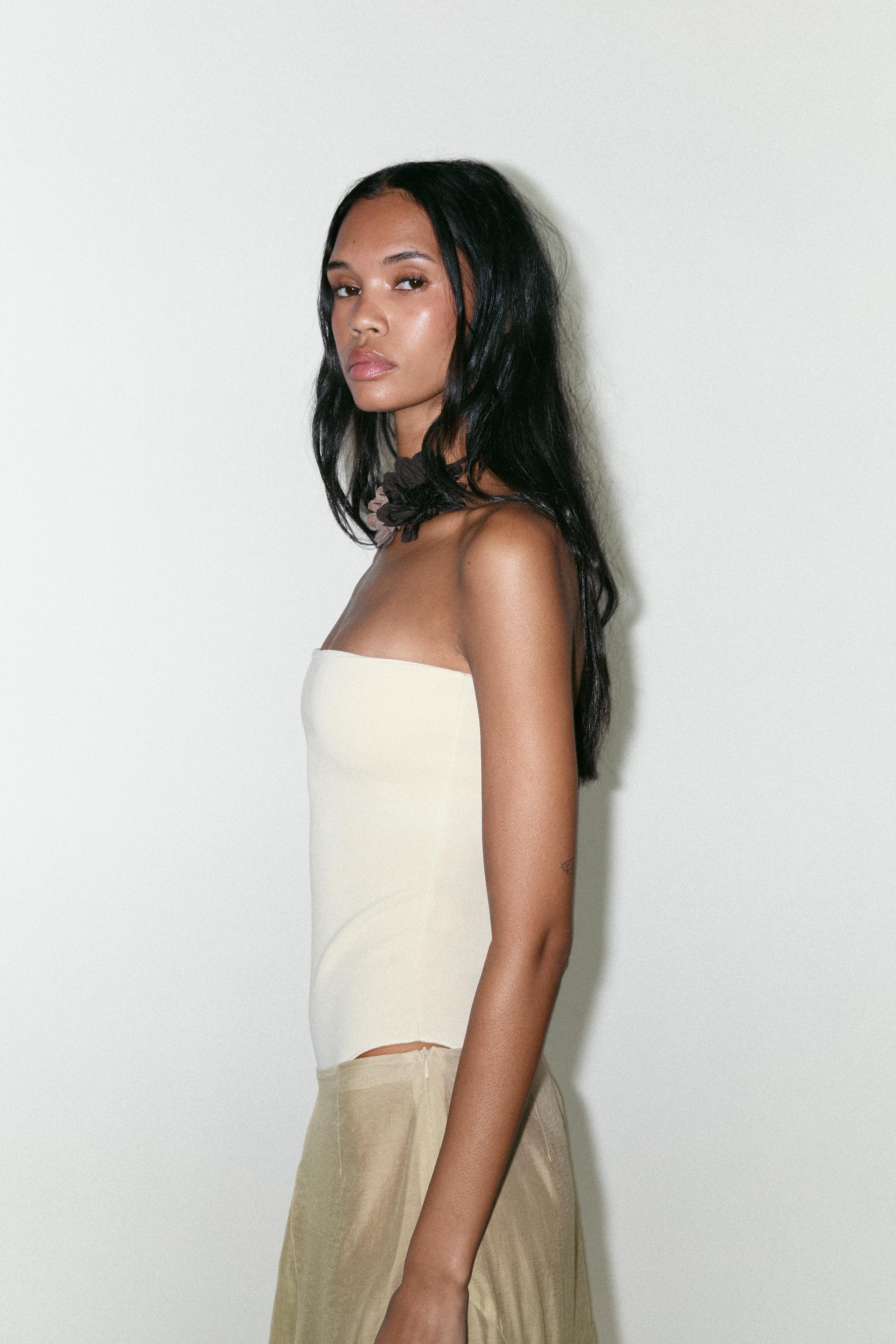 STRETCH BANDEAU BODYSUIT