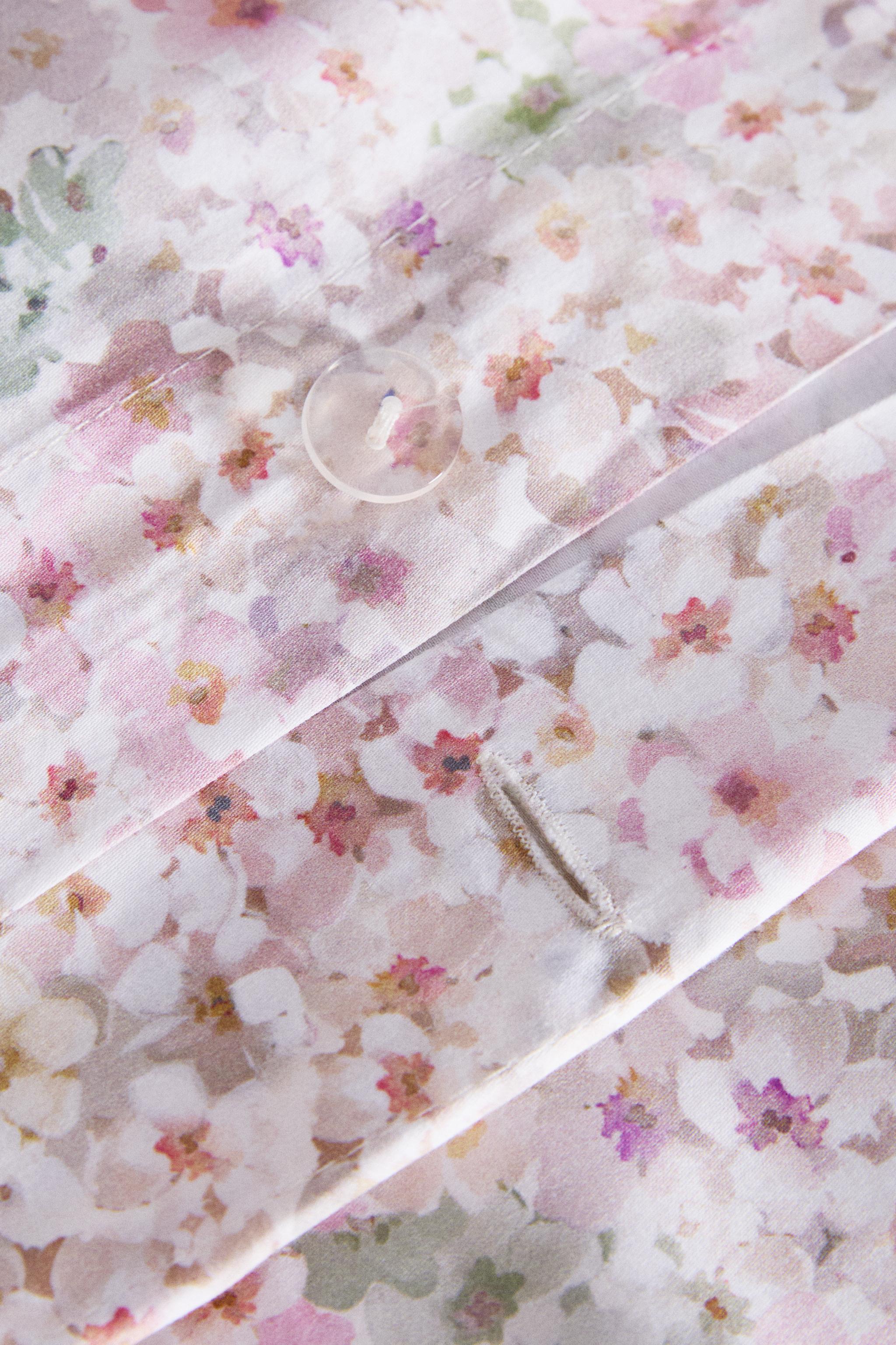 FLORAL PRINT DUVET COVER