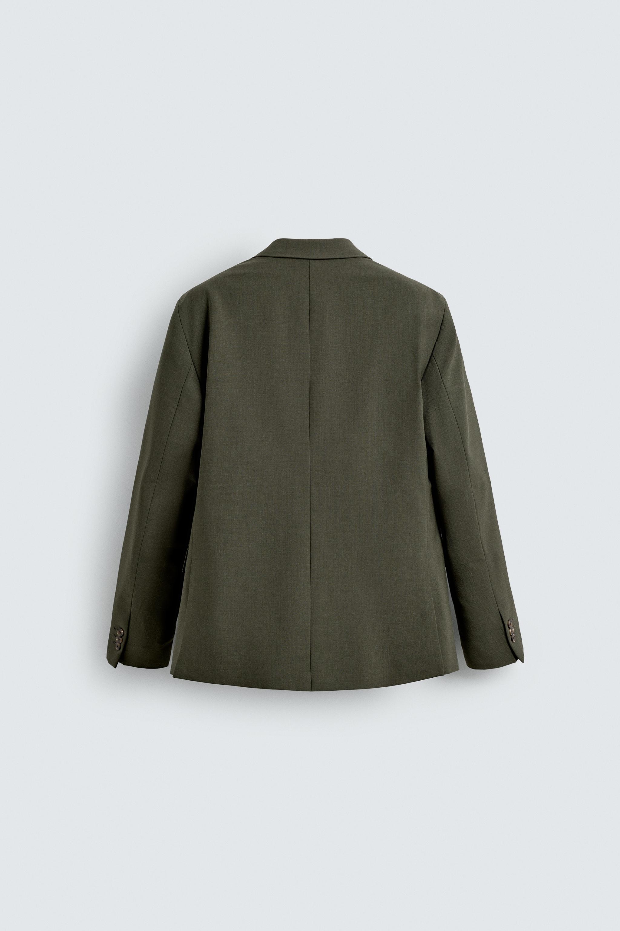 WOOL DOUBLE BREASTED SUIT BLAZER