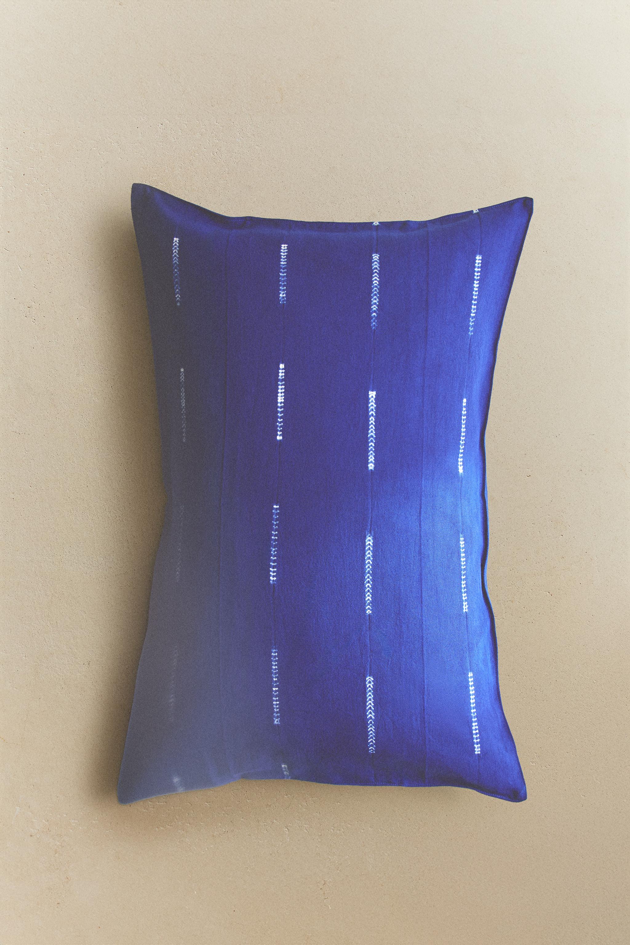 TIE-DYE COTTON THROW PILLOW COVER X TENSIRA
