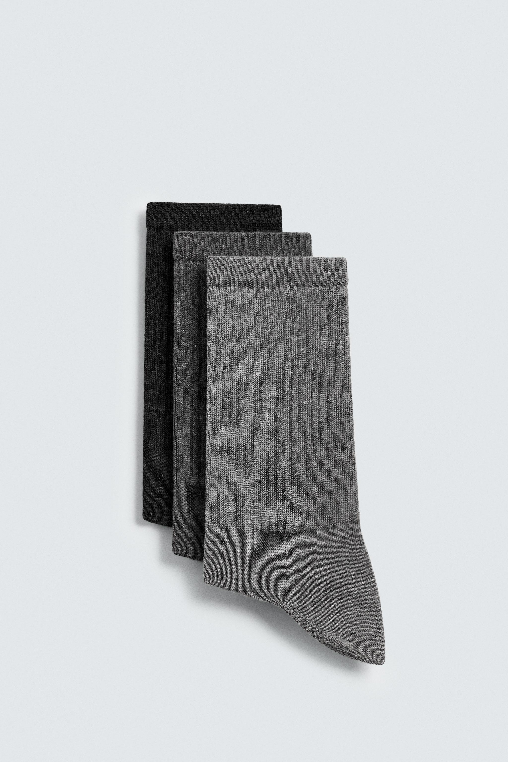 3-PACK RIB SOCKS