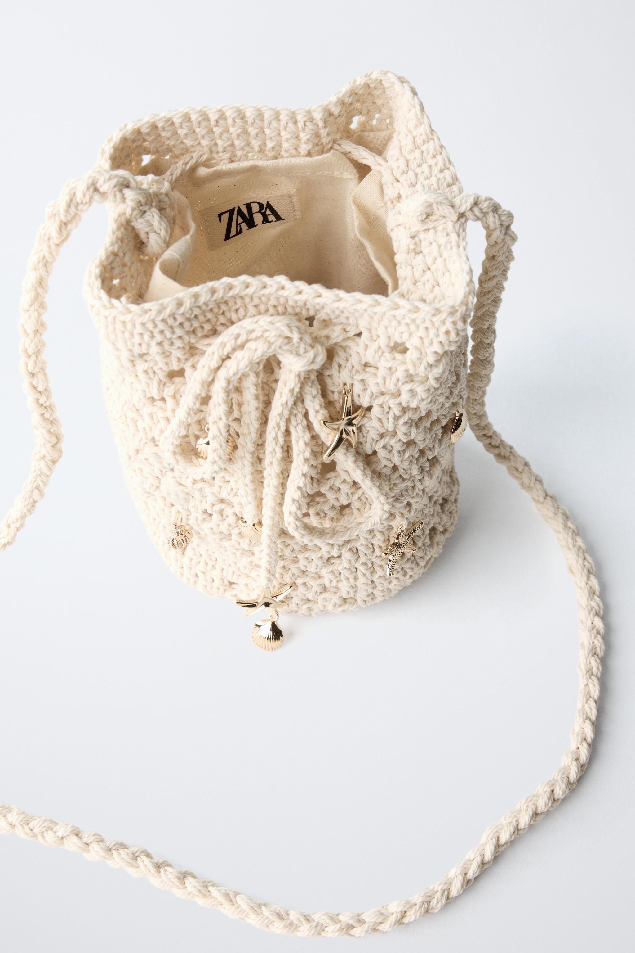 CROCHET CROSSBODY BAG WITH MARINE DETAILS