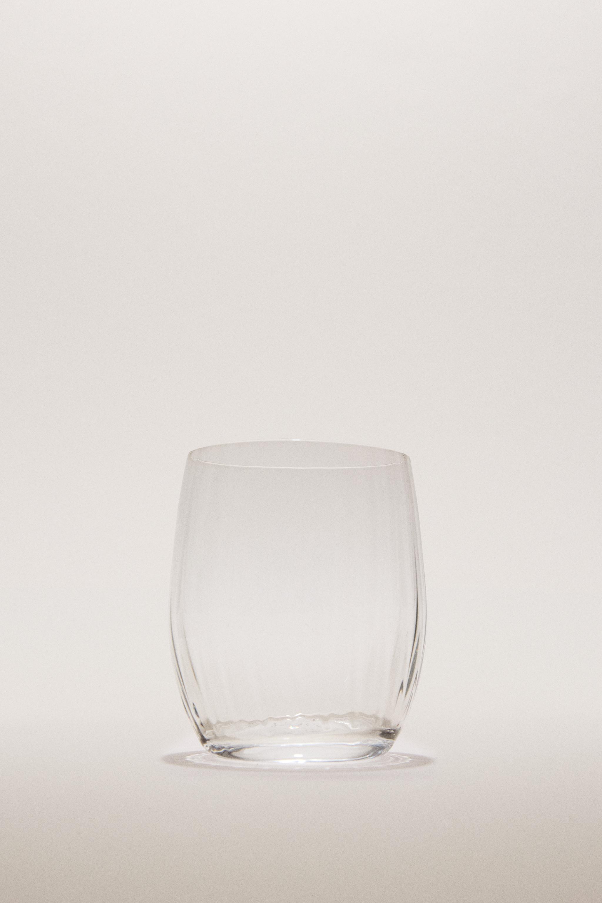 BOHEMIA CRYSTAL TUMBLER WITH LINES