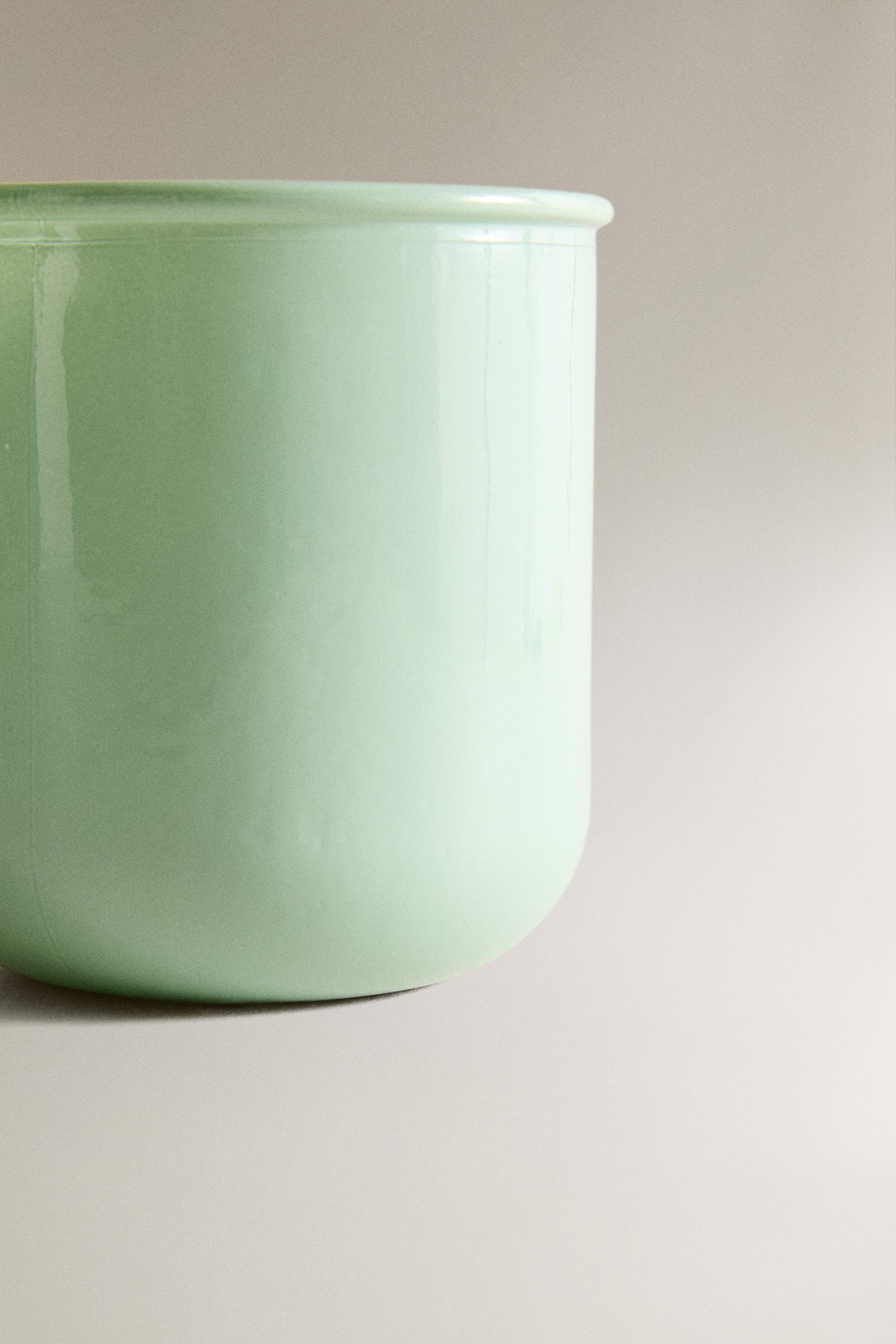 JADE GLASS TOOTHBRUSH HOLDER