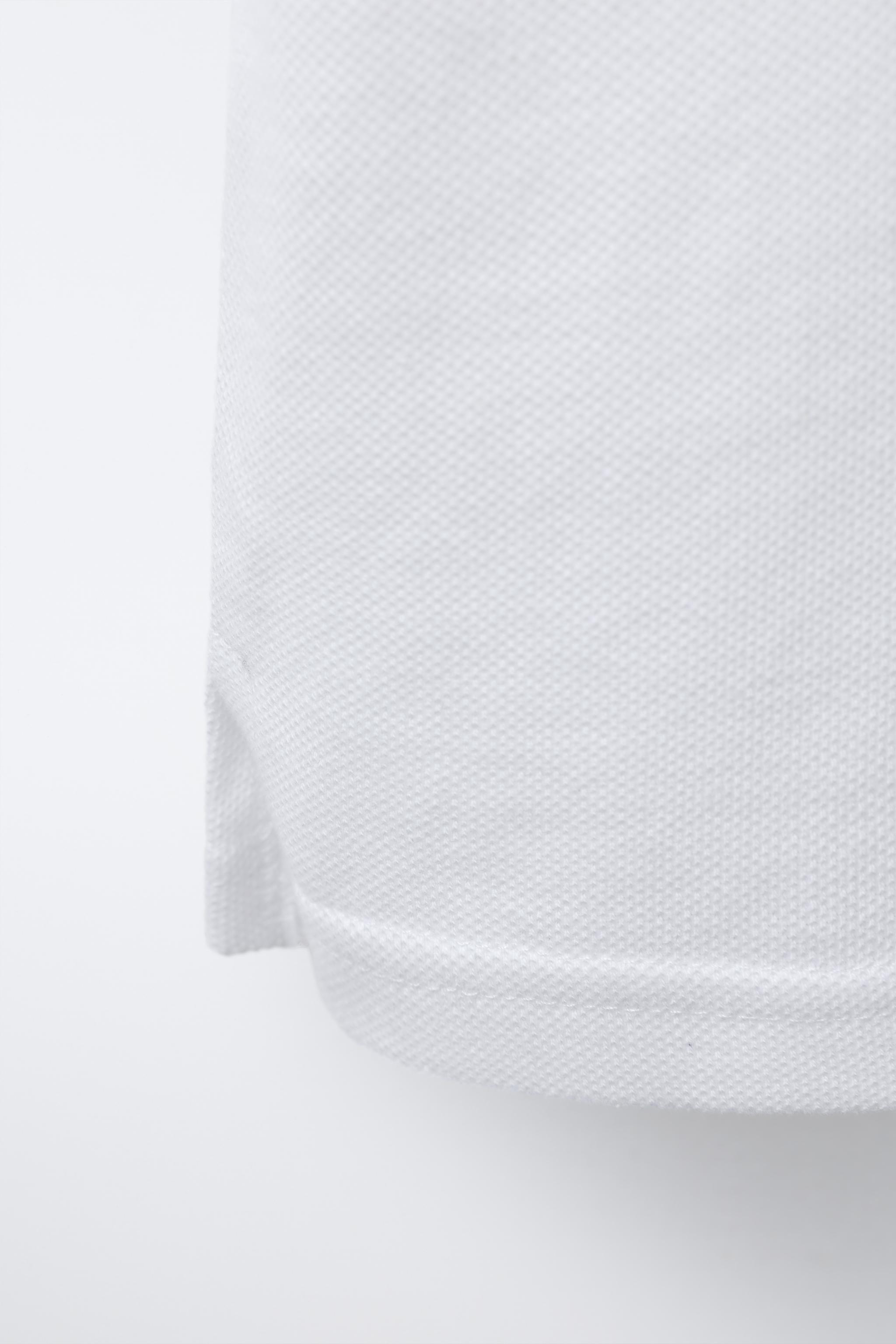 PIQUÉ POLO SHIRT WITH PETER PAN COLLAR