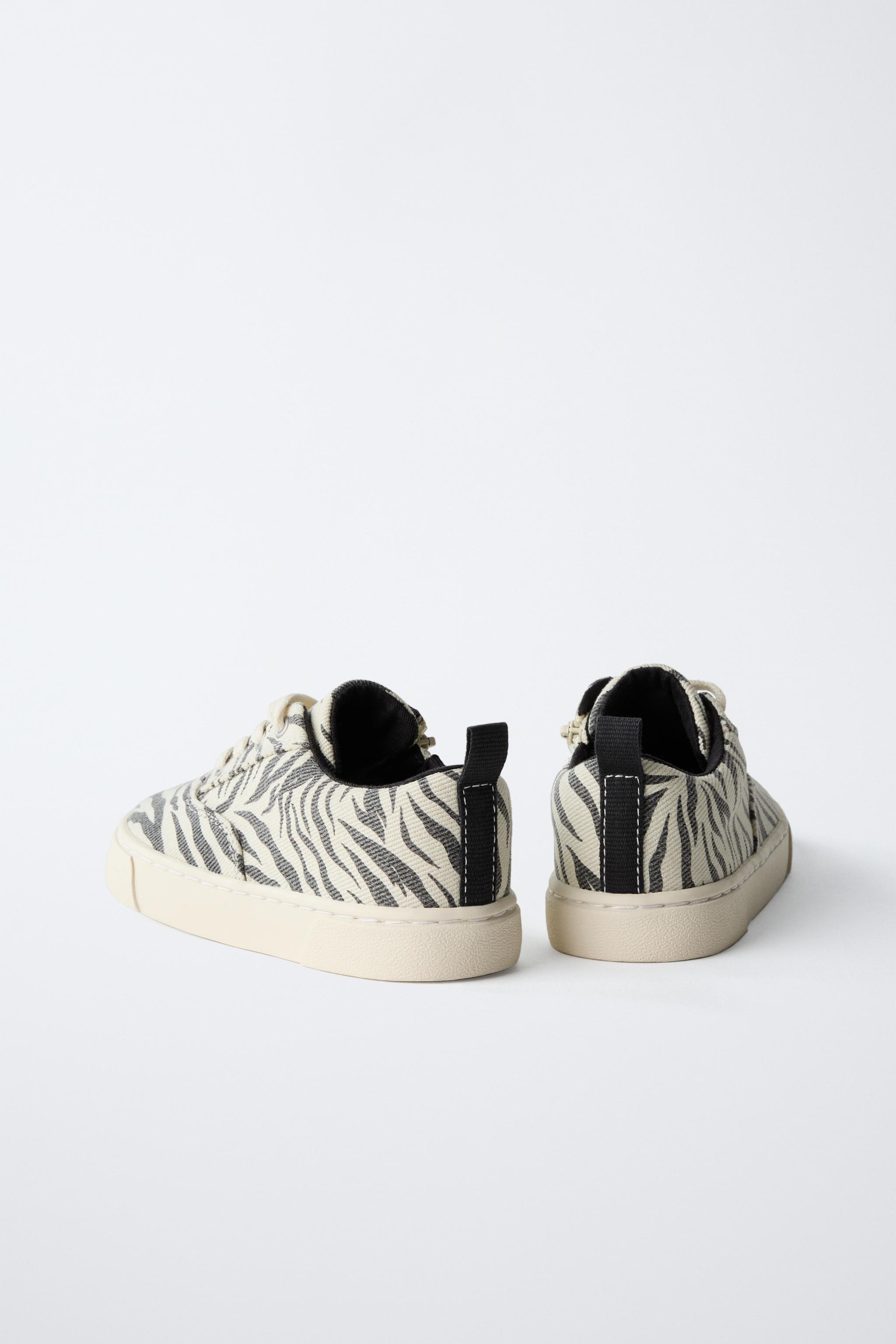 ANIMAL PRINT COTTON SNEAKERS