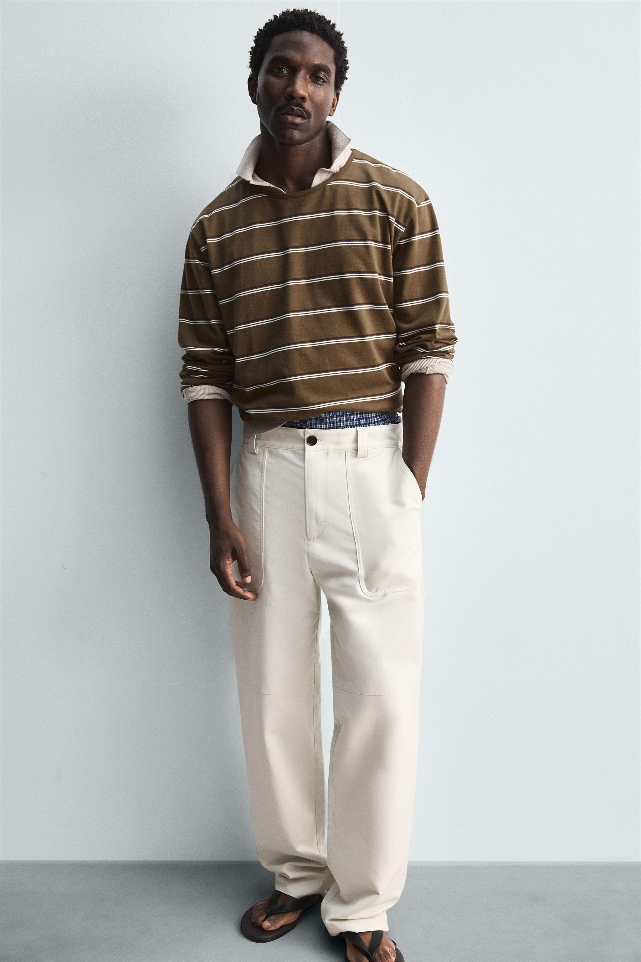STRIPED JACQUARD T-SHIRT