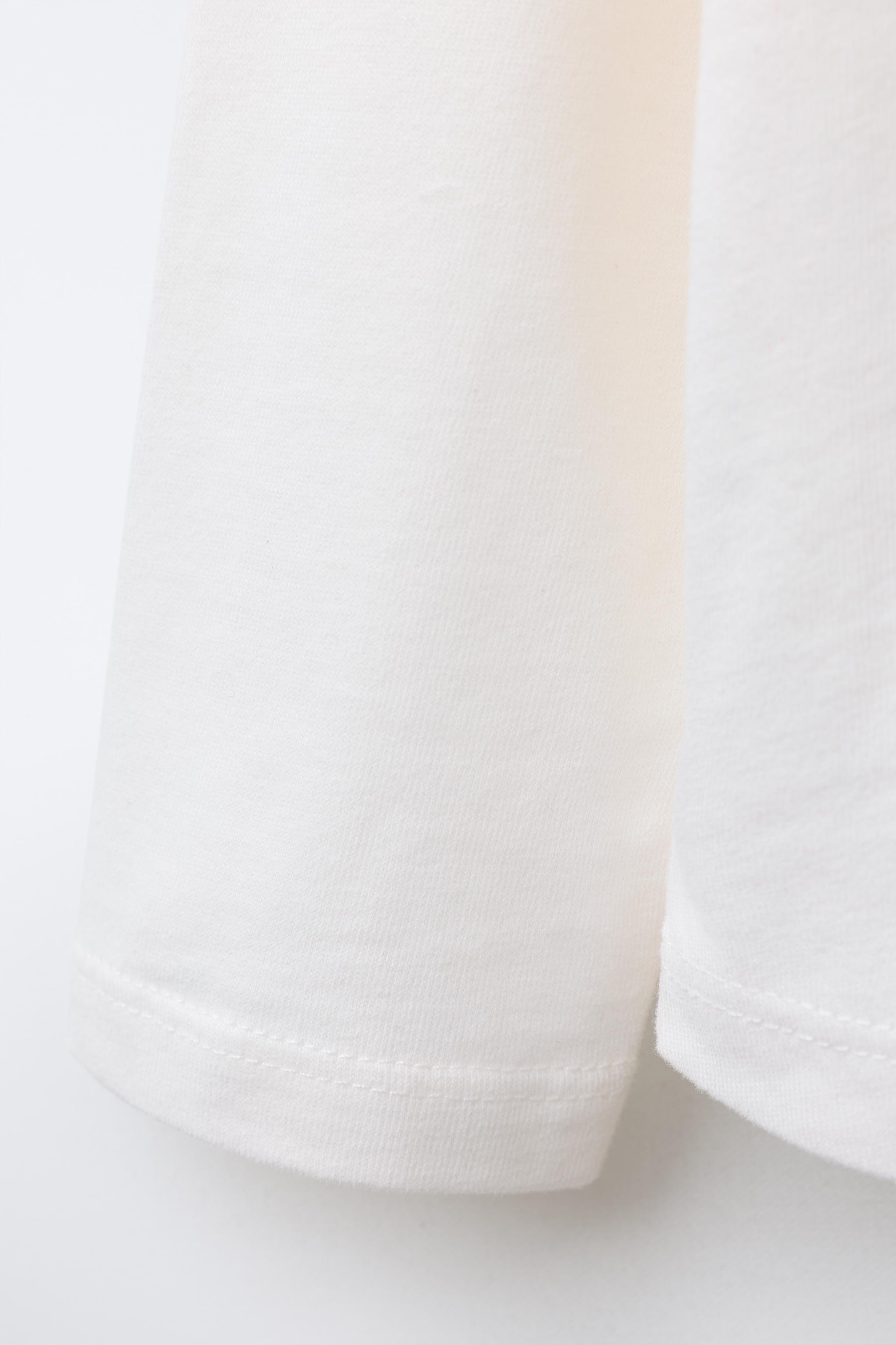 FLOCKED TEXT T-SHIRT