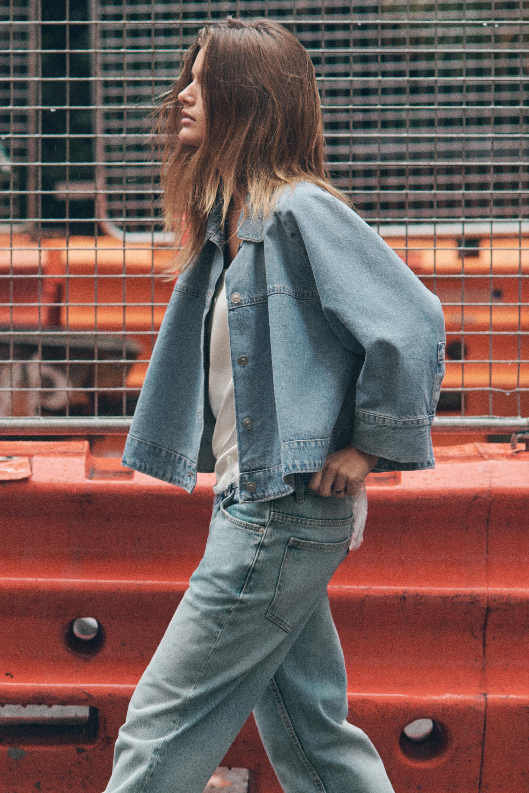 TRF DENIM CAPE JACKET