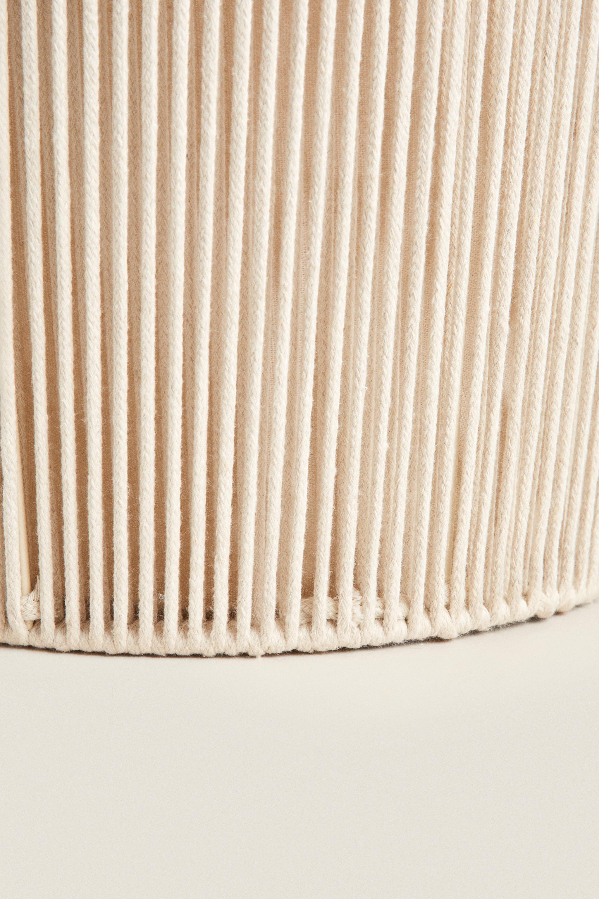 COTTON LAUNDRY BASKET