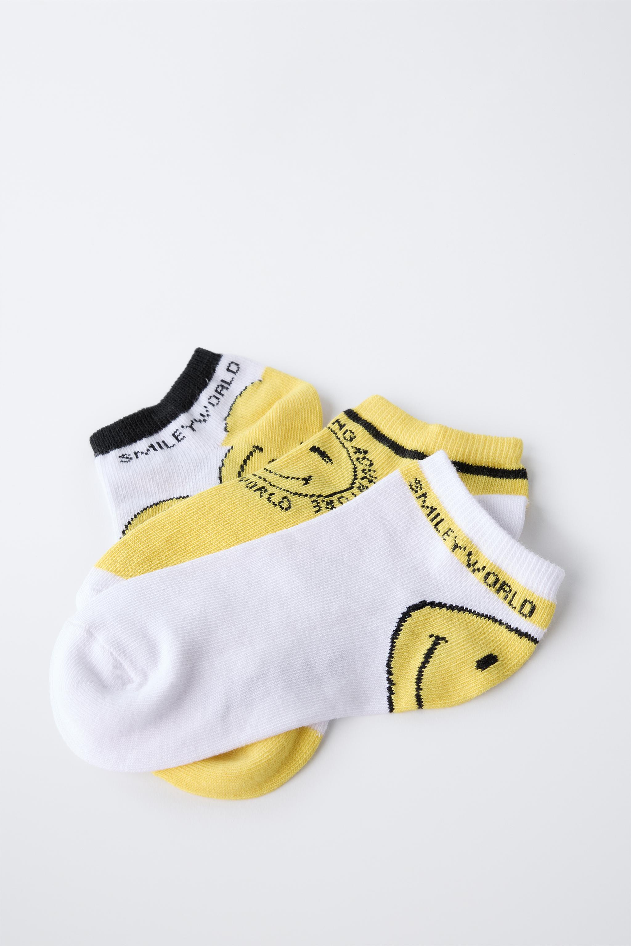 SMILEYWORLD ® THREE-PACK OF SHORT SOCKS