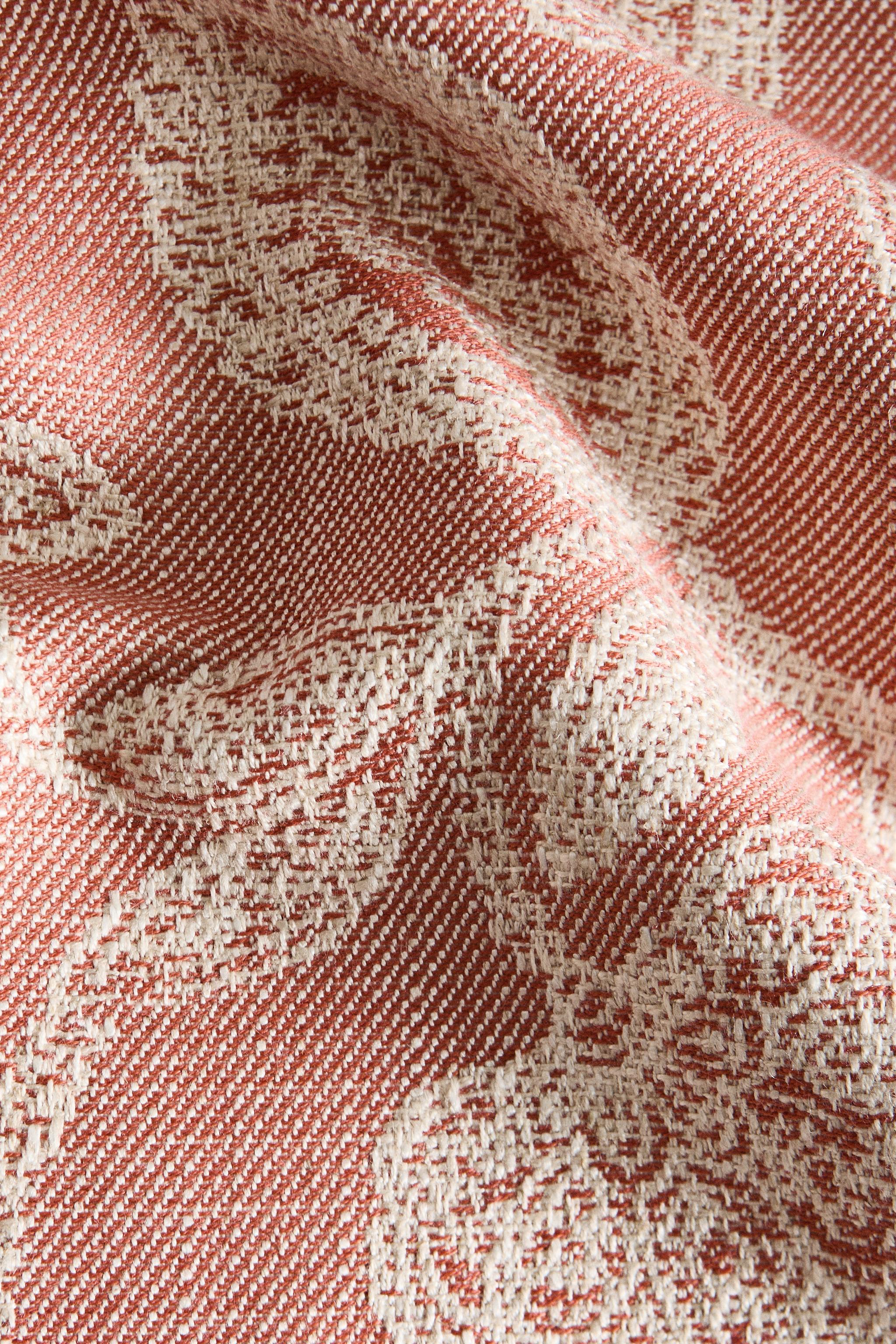 FLORAL JACQUARD COTTON LINEN TABLECLOTH