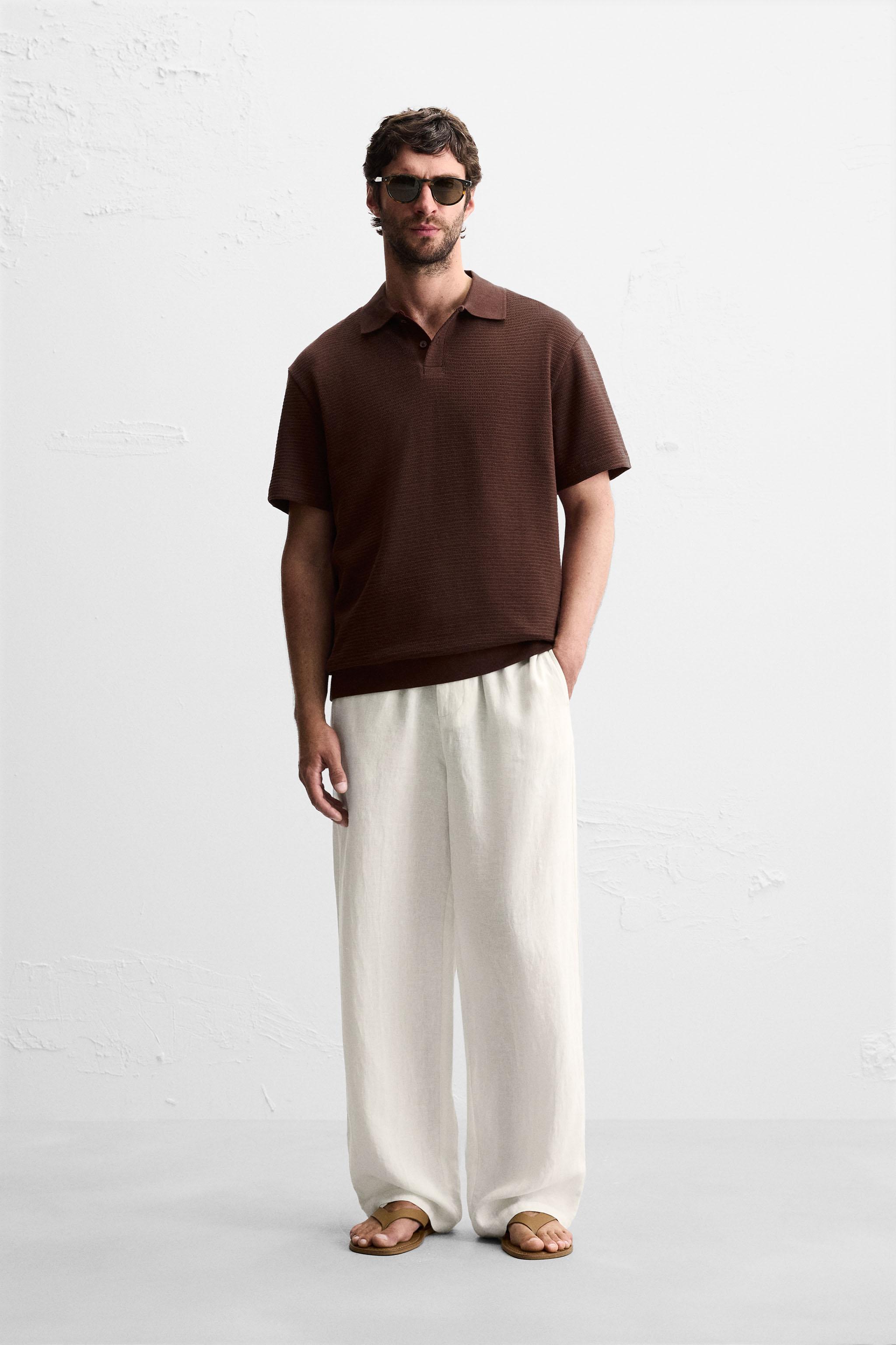 JACQUARD TEXTURED POLO SHIRT