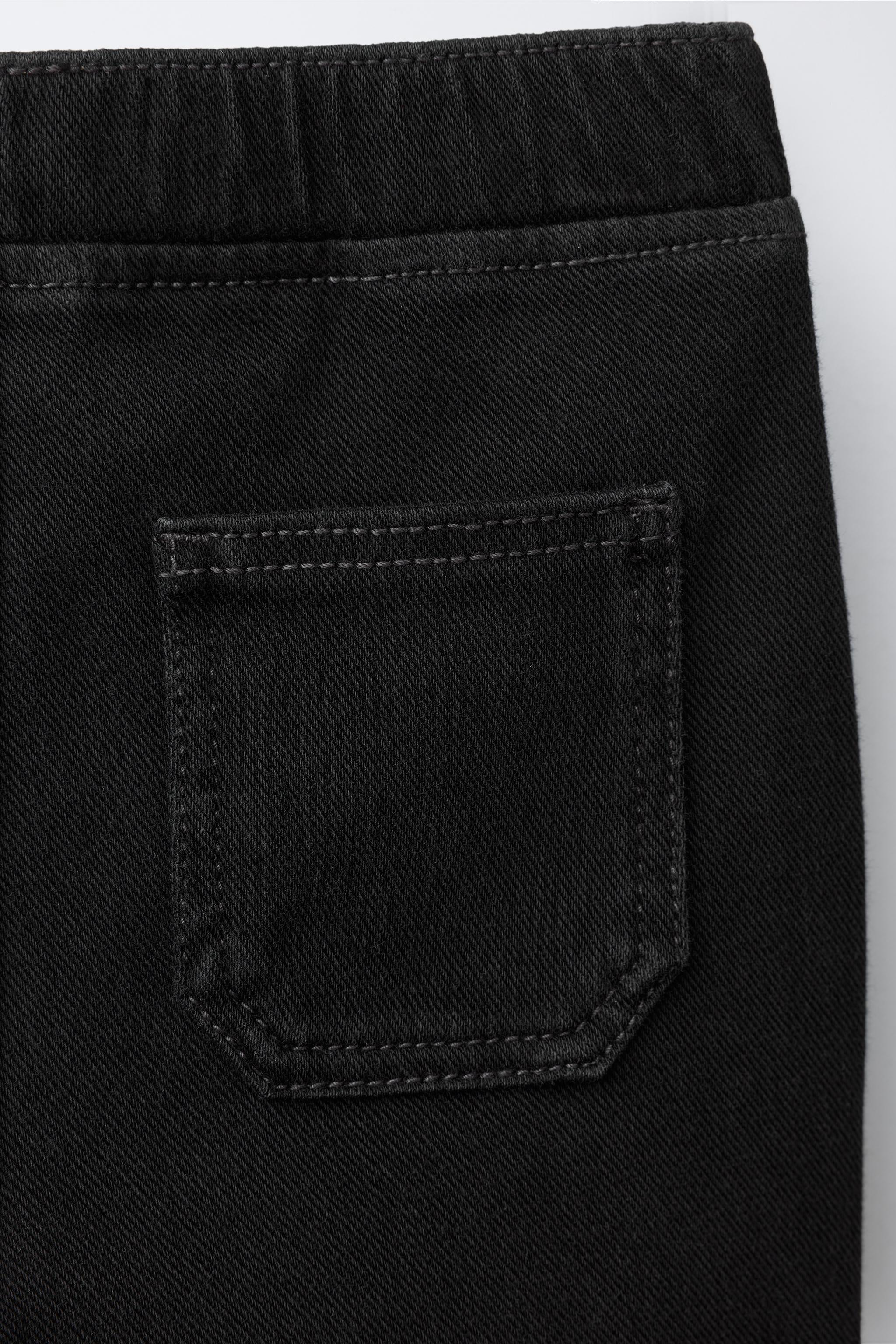 DENIM EFFECT FLARE LEGGINGS