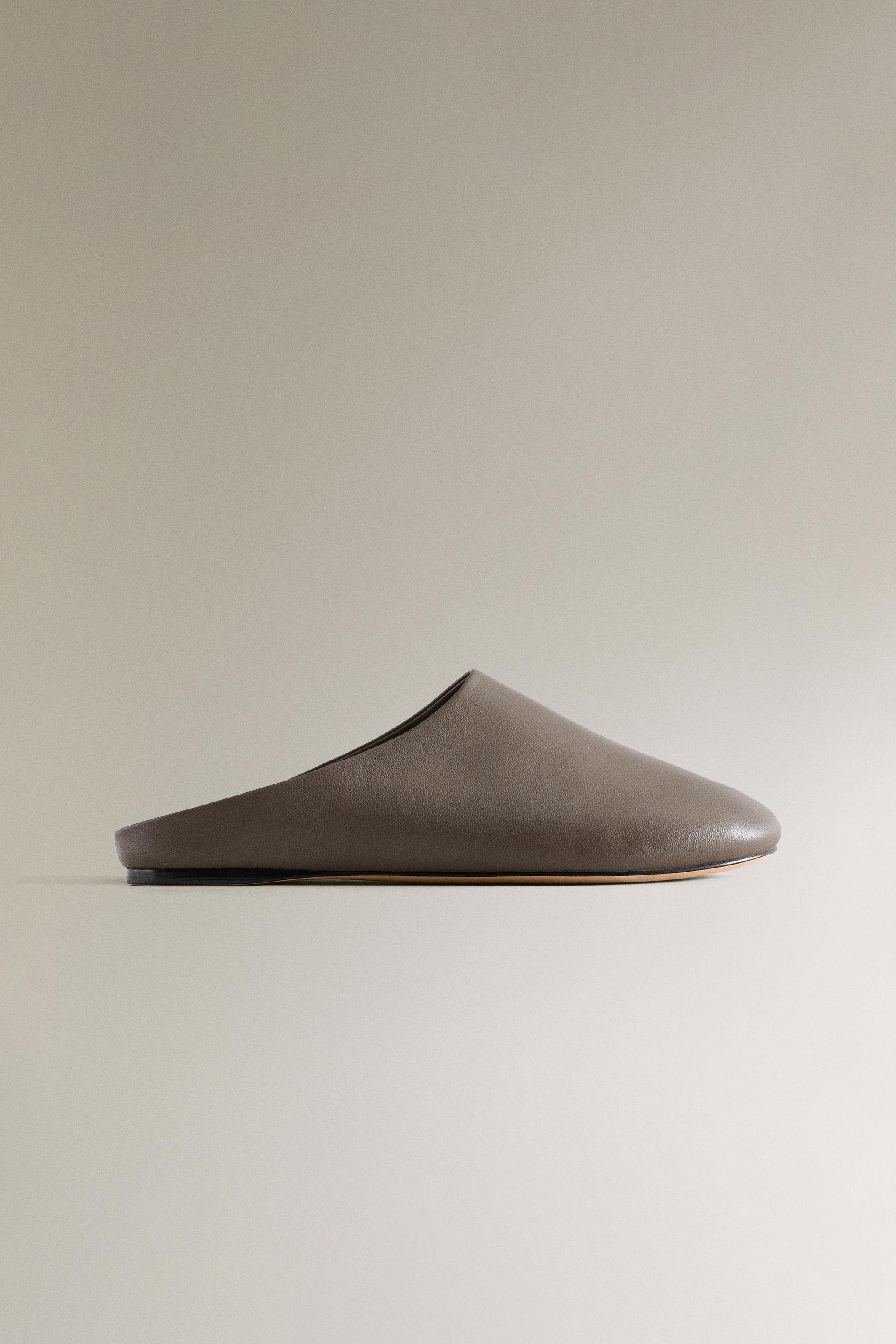 LEATHER BABOUCHE SLIPPERS