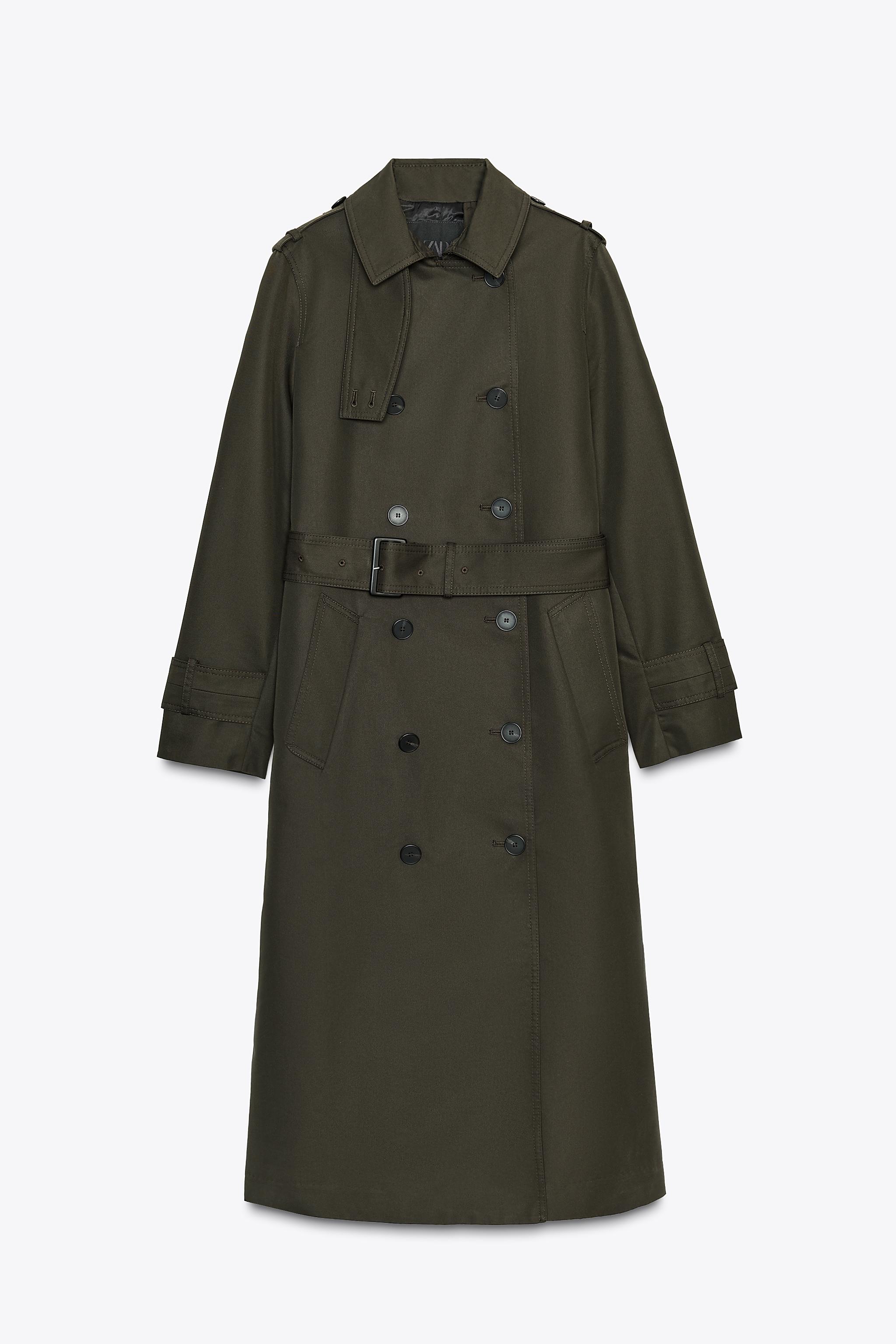 WATER REPELLENT DOUBLE-BREASTED TRENCH COAT ZW COLLECTION