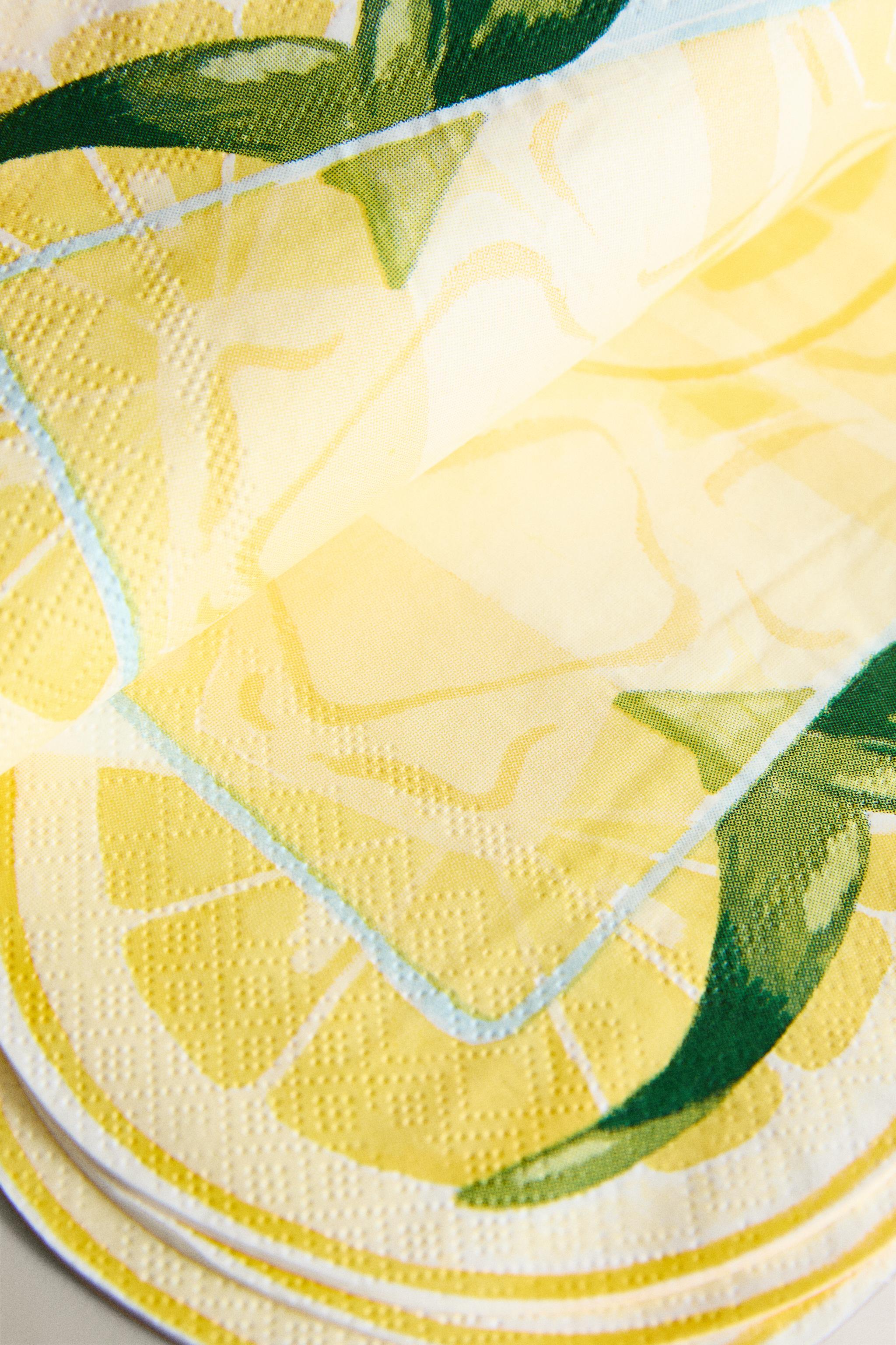 SET OF LEMONADE PAPER NAPKINS (SET OF 20)