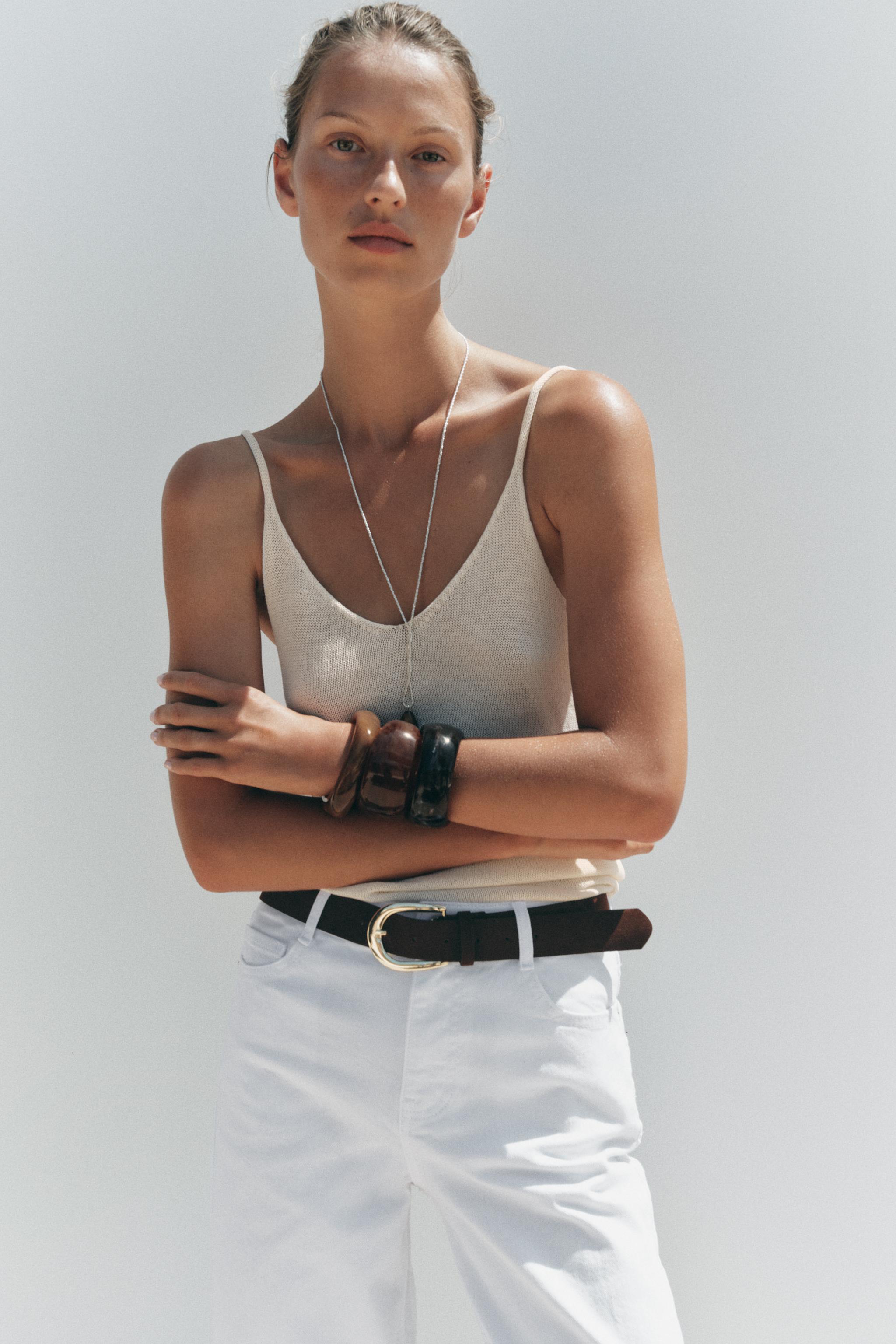 Z.10 HIGH-WAISTED BELTED CULOTTE JEANS