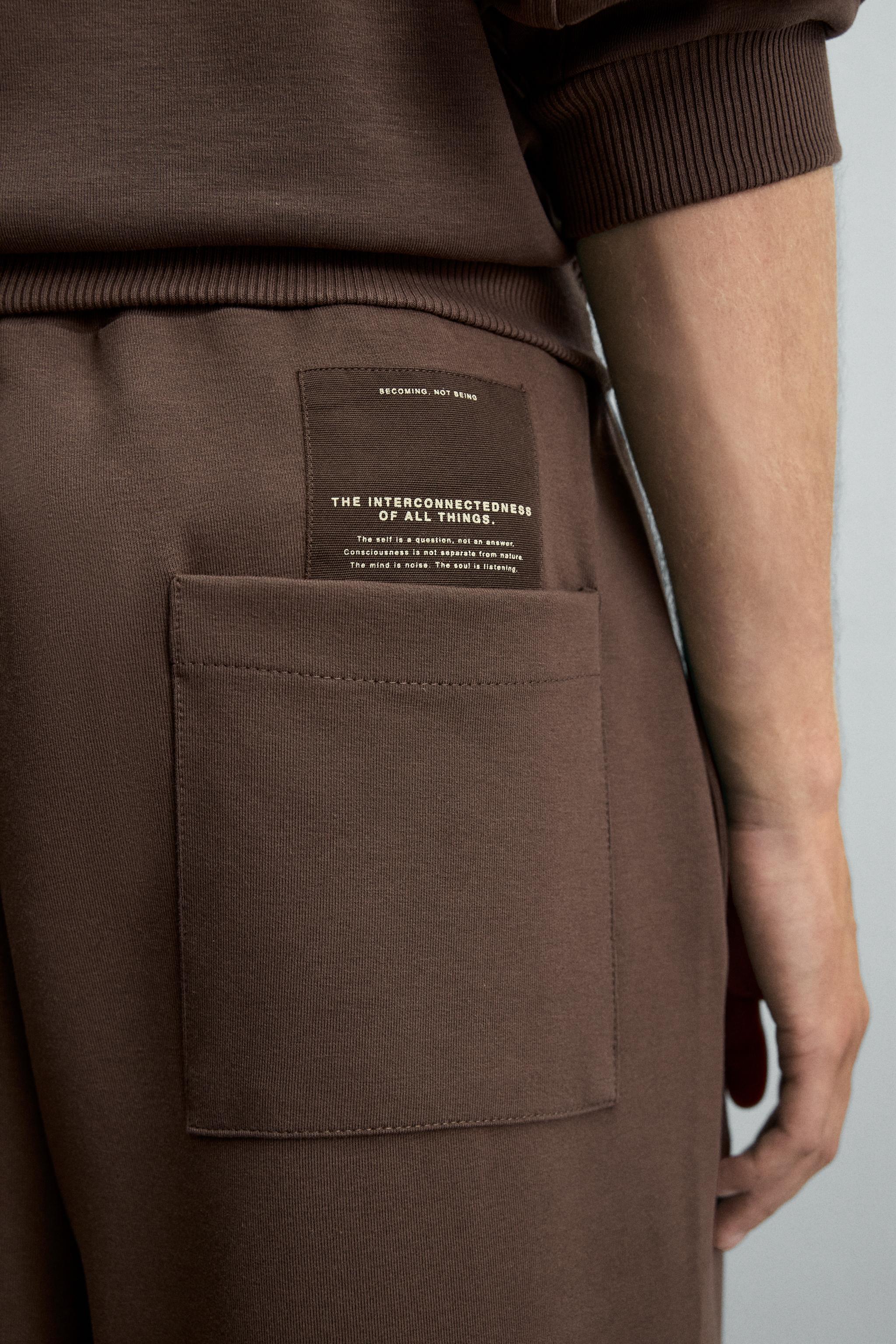 INTERLOCK PANTS WITH LABEL