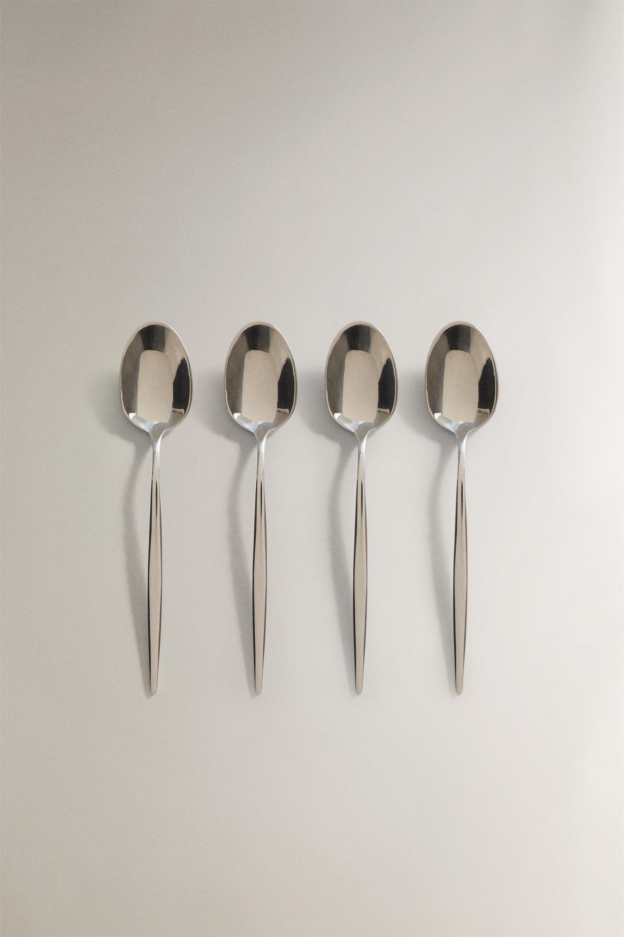 PACK OF COFFEE SPOONS WITH THIN HANDLES (PACK OF 4)