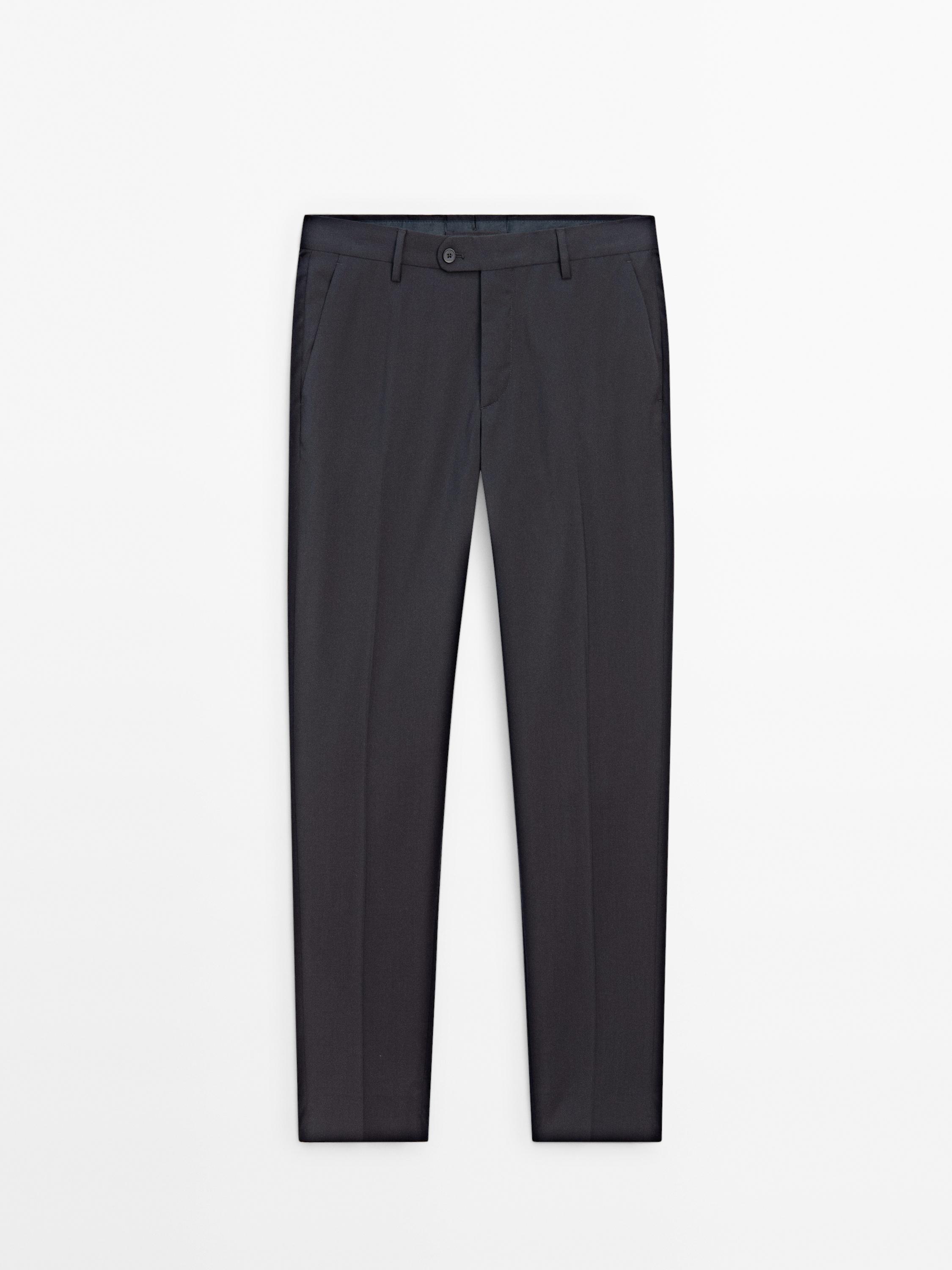 100% wool suit trousers