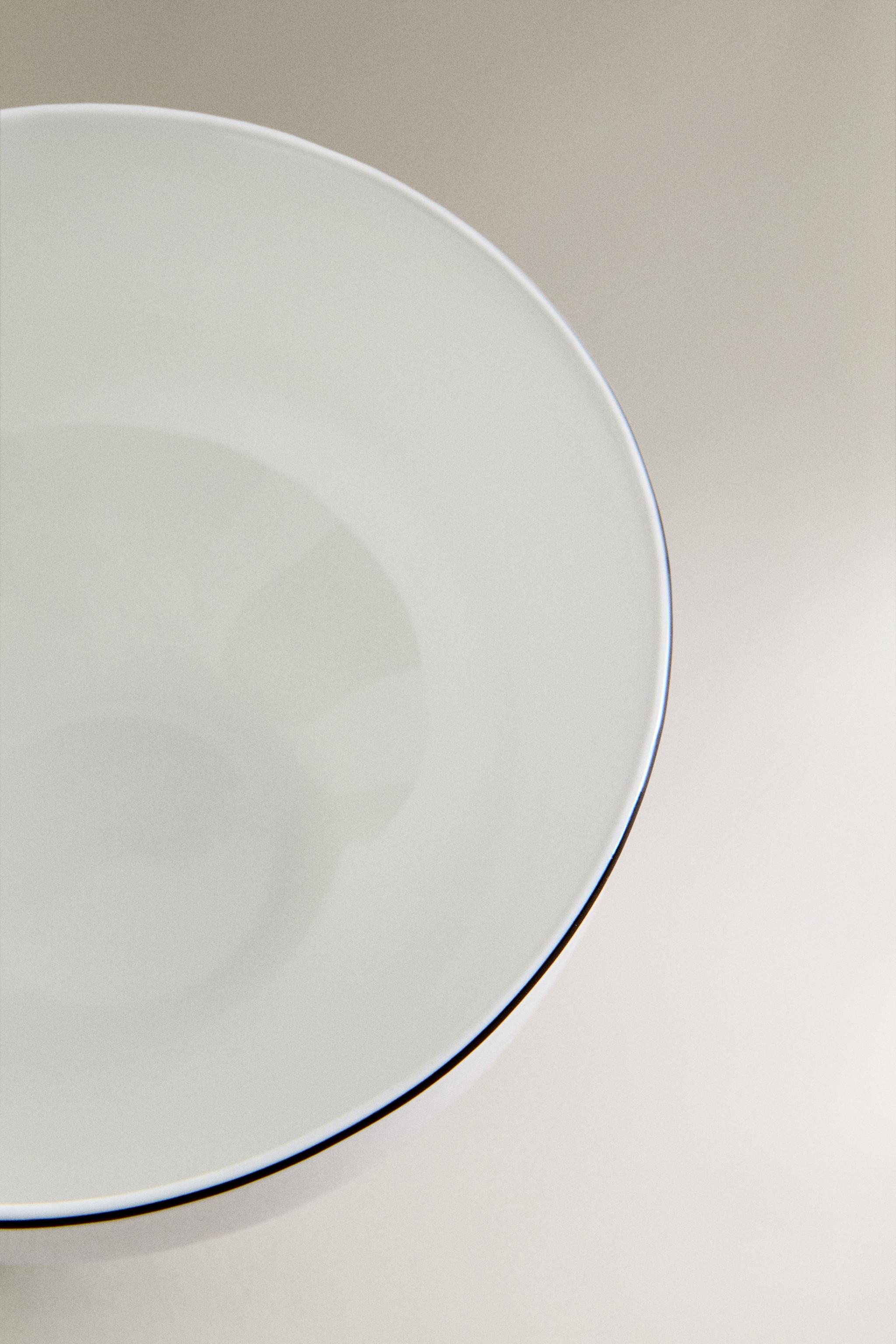 BONE CHINA MINI BOWL WITH BLACK RIM