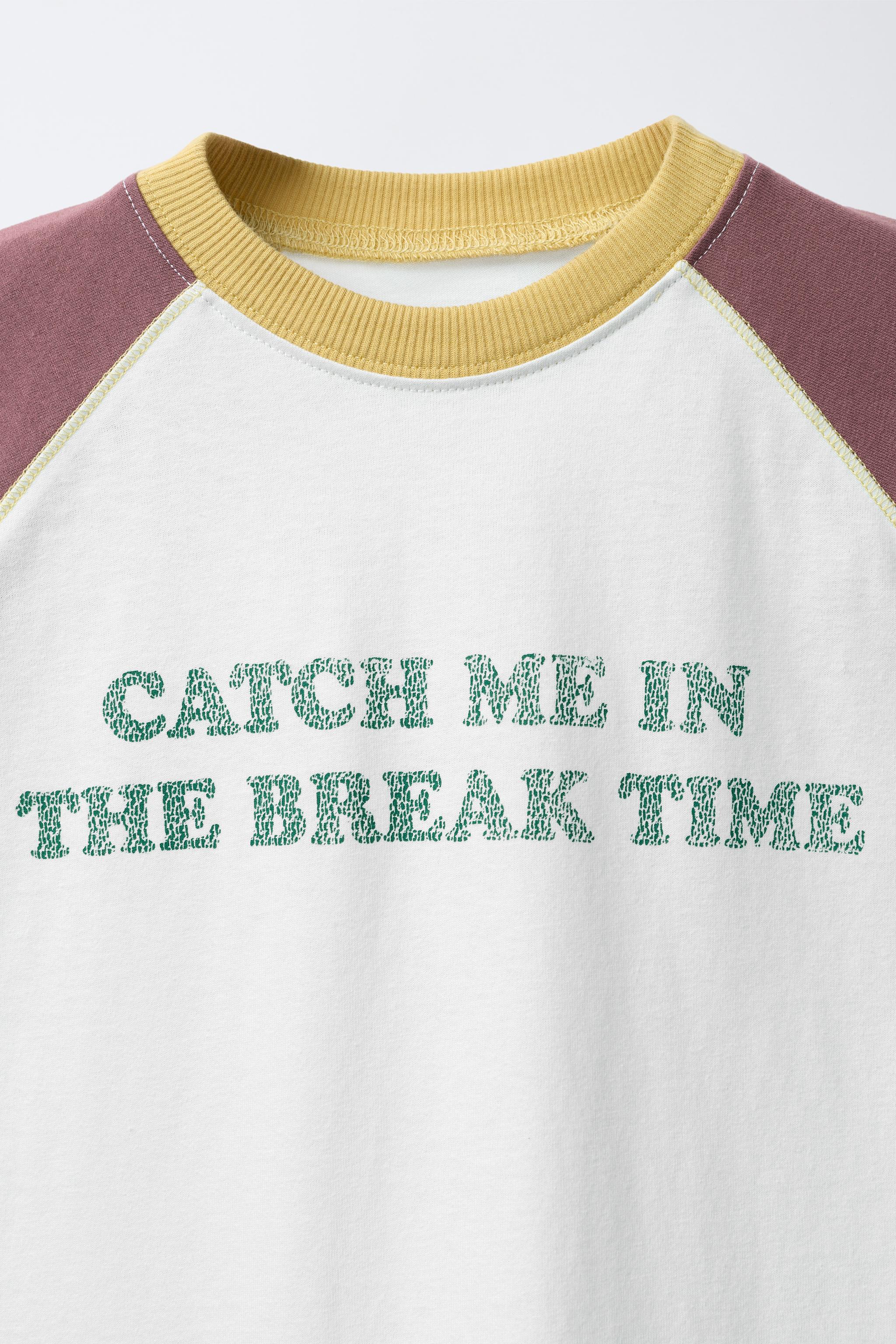 CONTRAST RAGLAN SLEEVE T-SHIRT