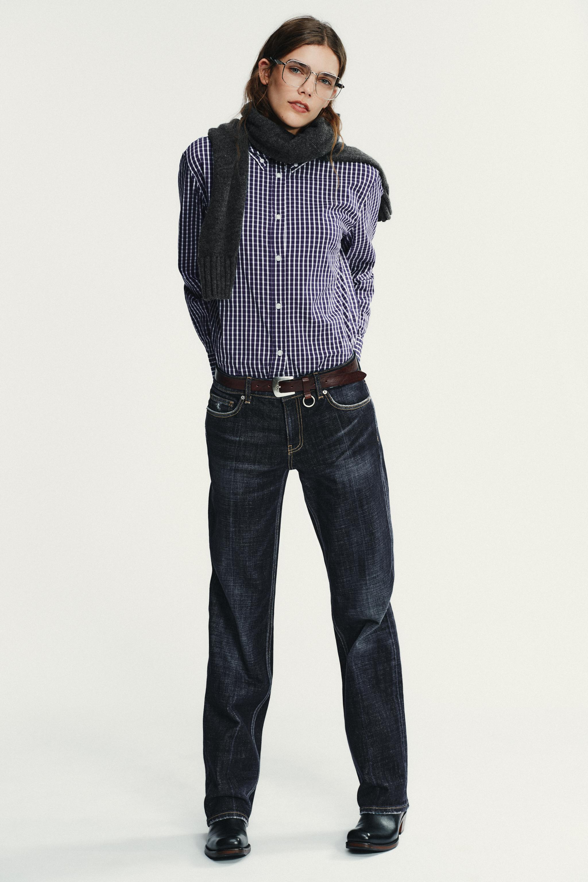 PLAID POPLIN SHIRT