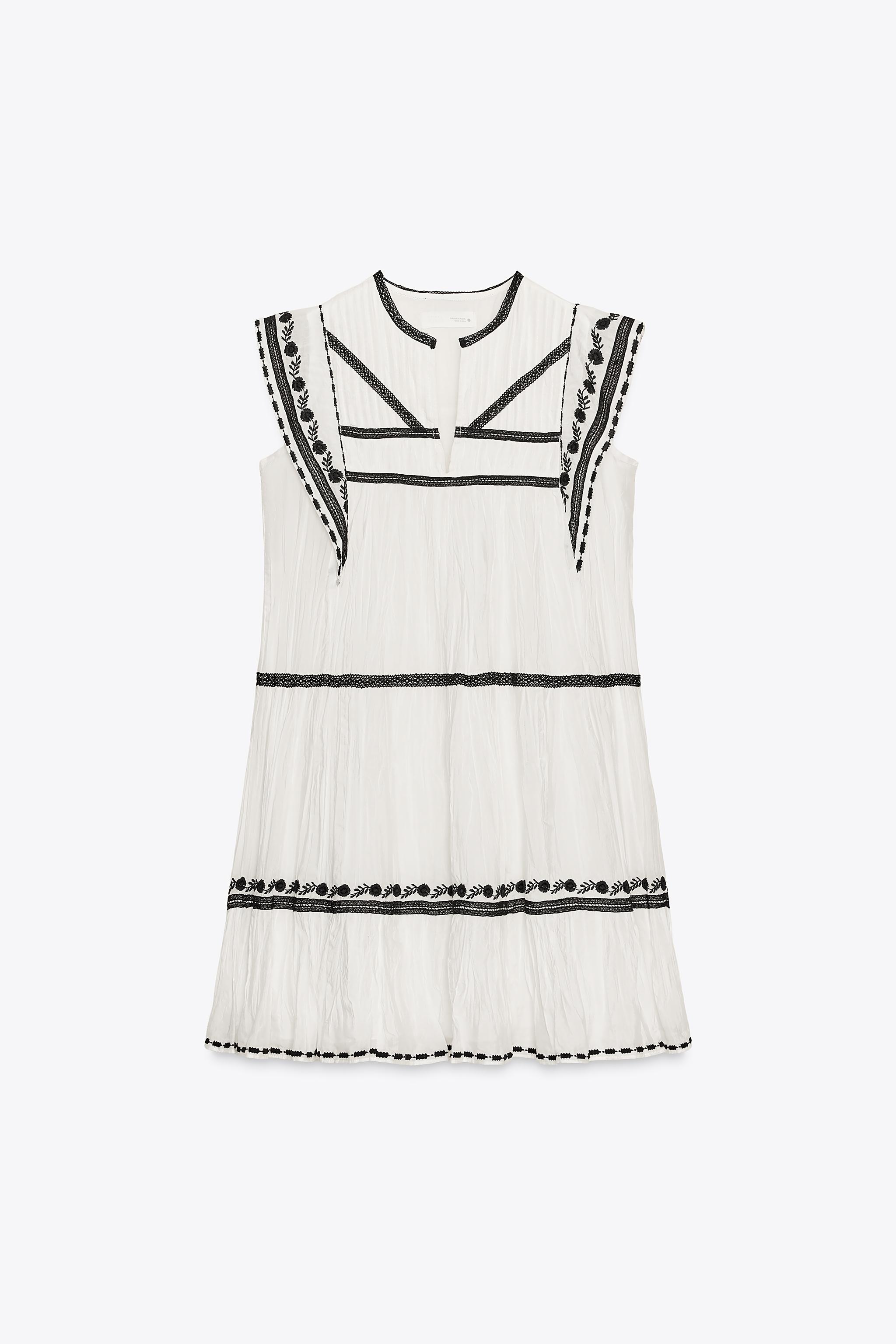 ZW COLLECTION EMBROIDERED SHORT DRESS