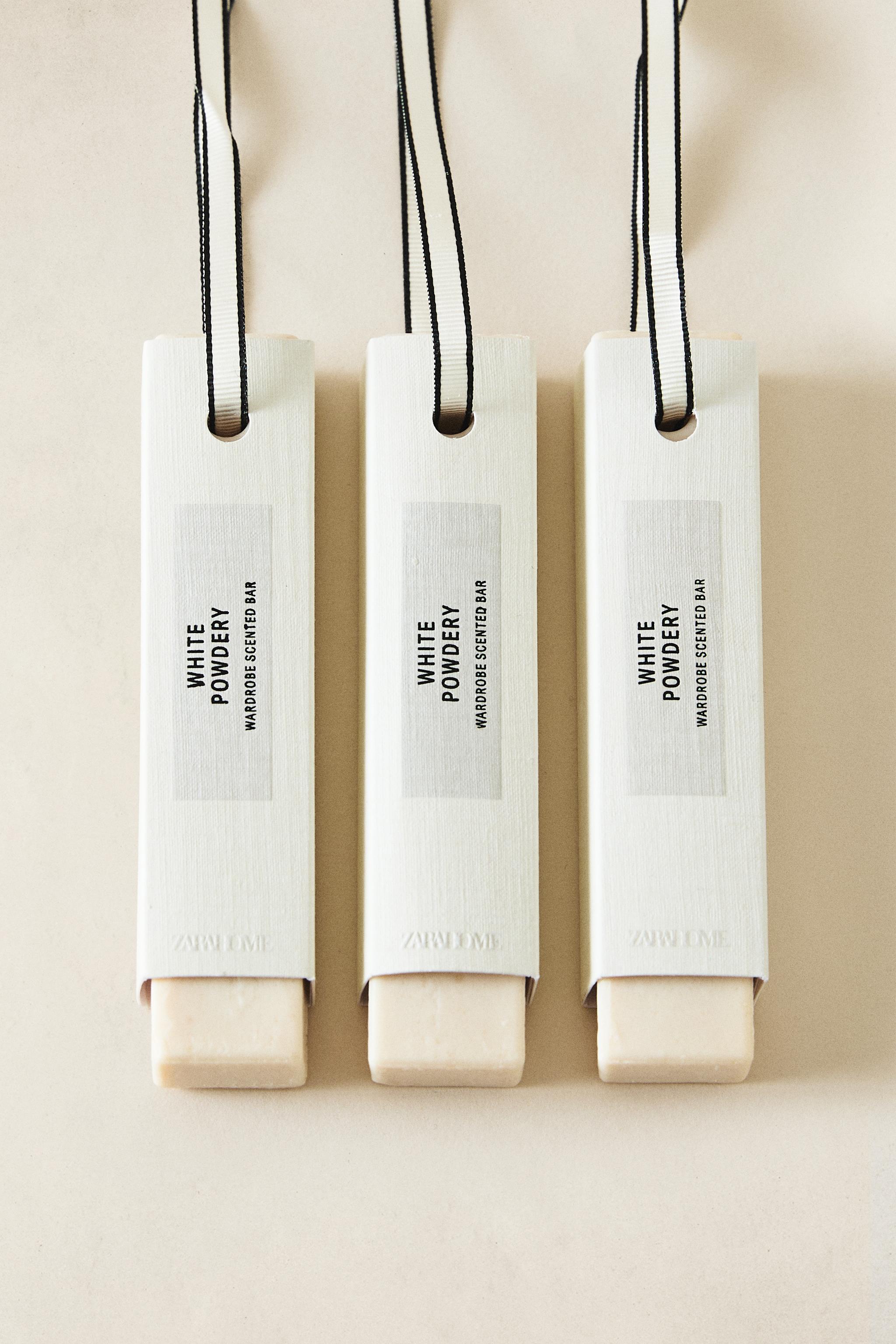 SET OF WHITE POWDERY WARDROBE SCENTED STICKS (SET OF 3)