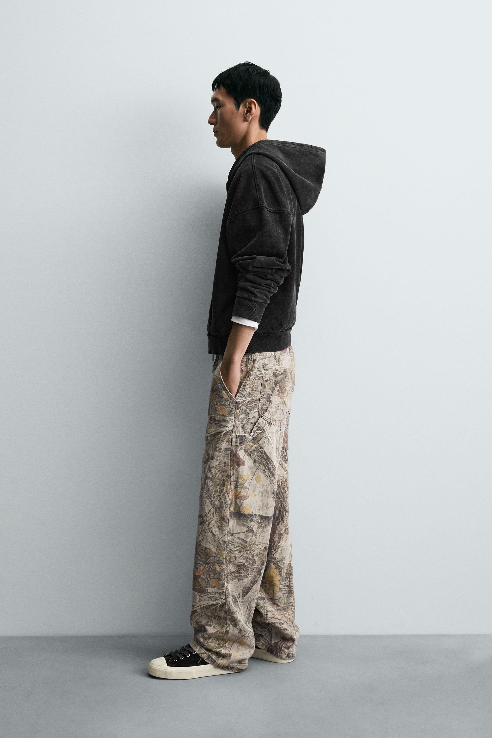 ABSTRACT PRINT CARPENTER PANTS
