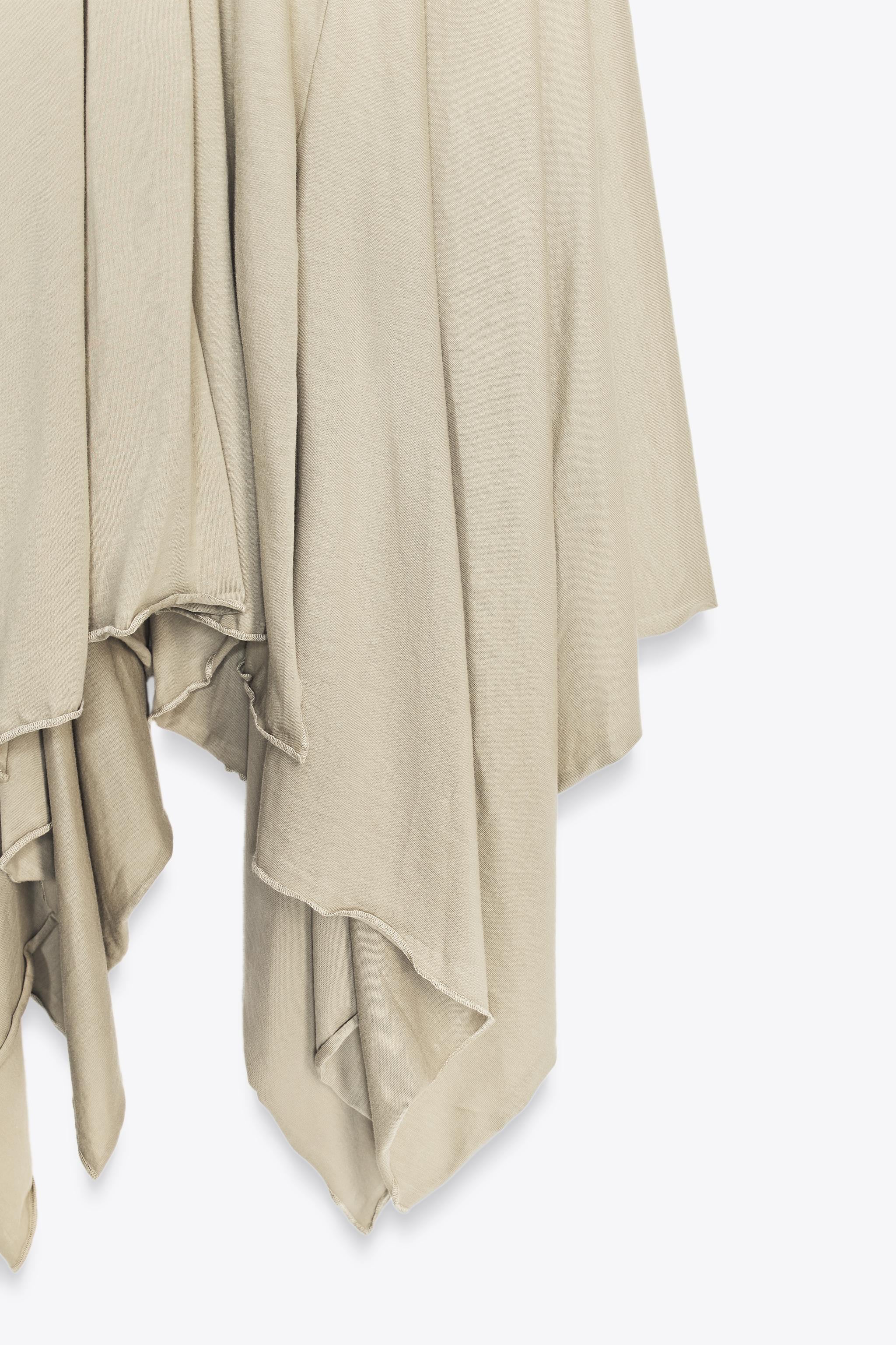 ASYMMETRIC MIDI SKIRT