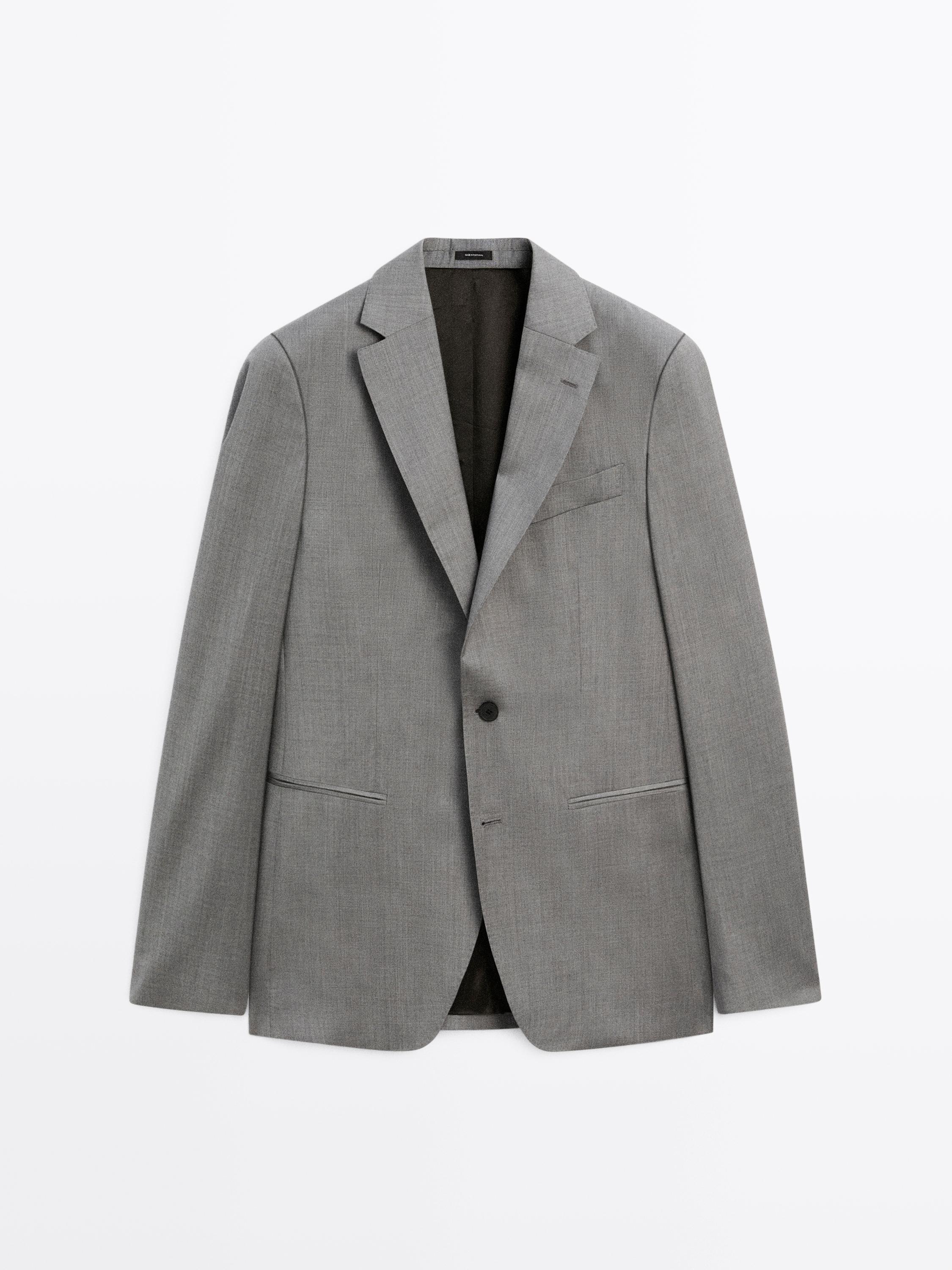 100% wool suit blazer